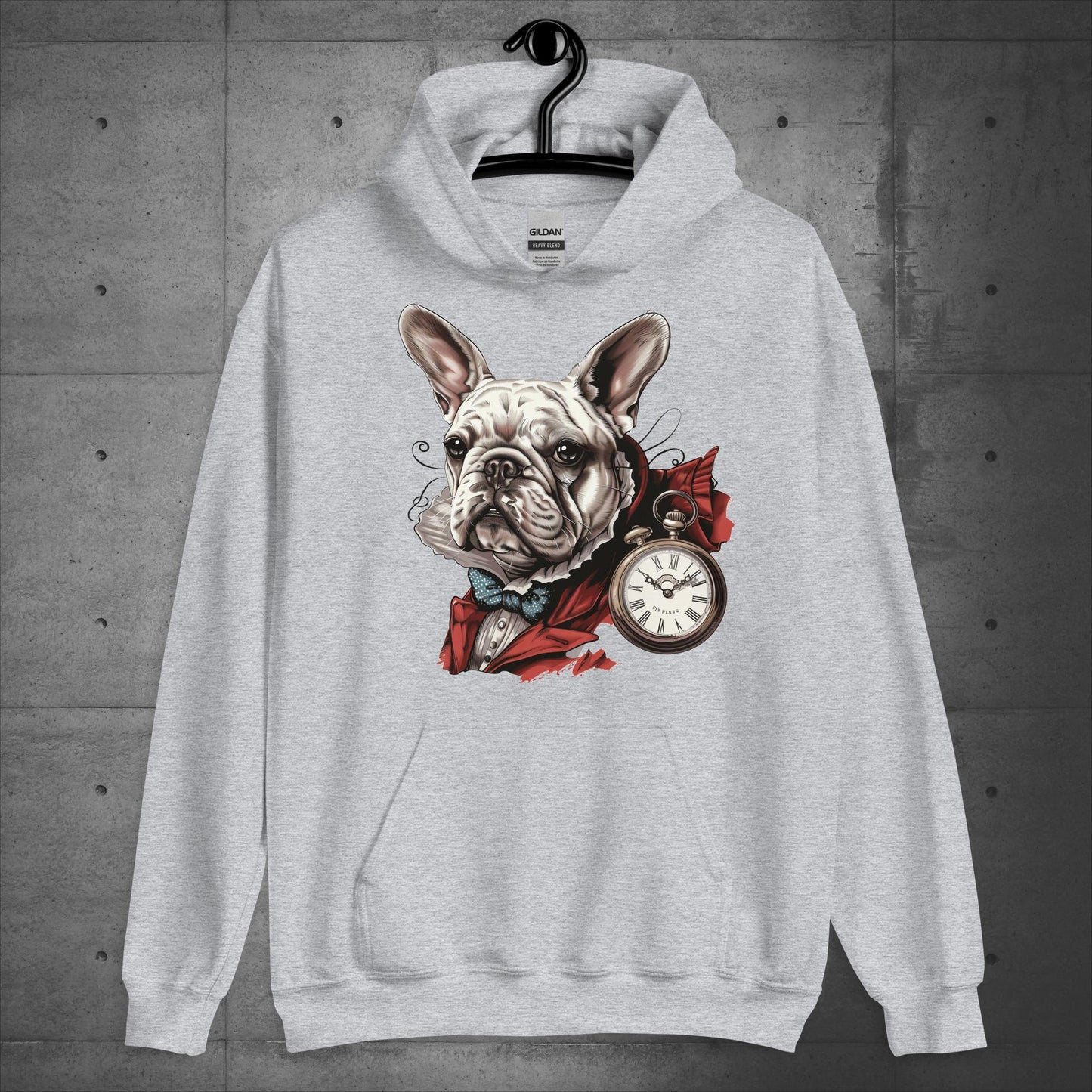 White Rabbit Frenchie - Alice in Wonderland - Unisex Hoodie - Frenchie Emporium