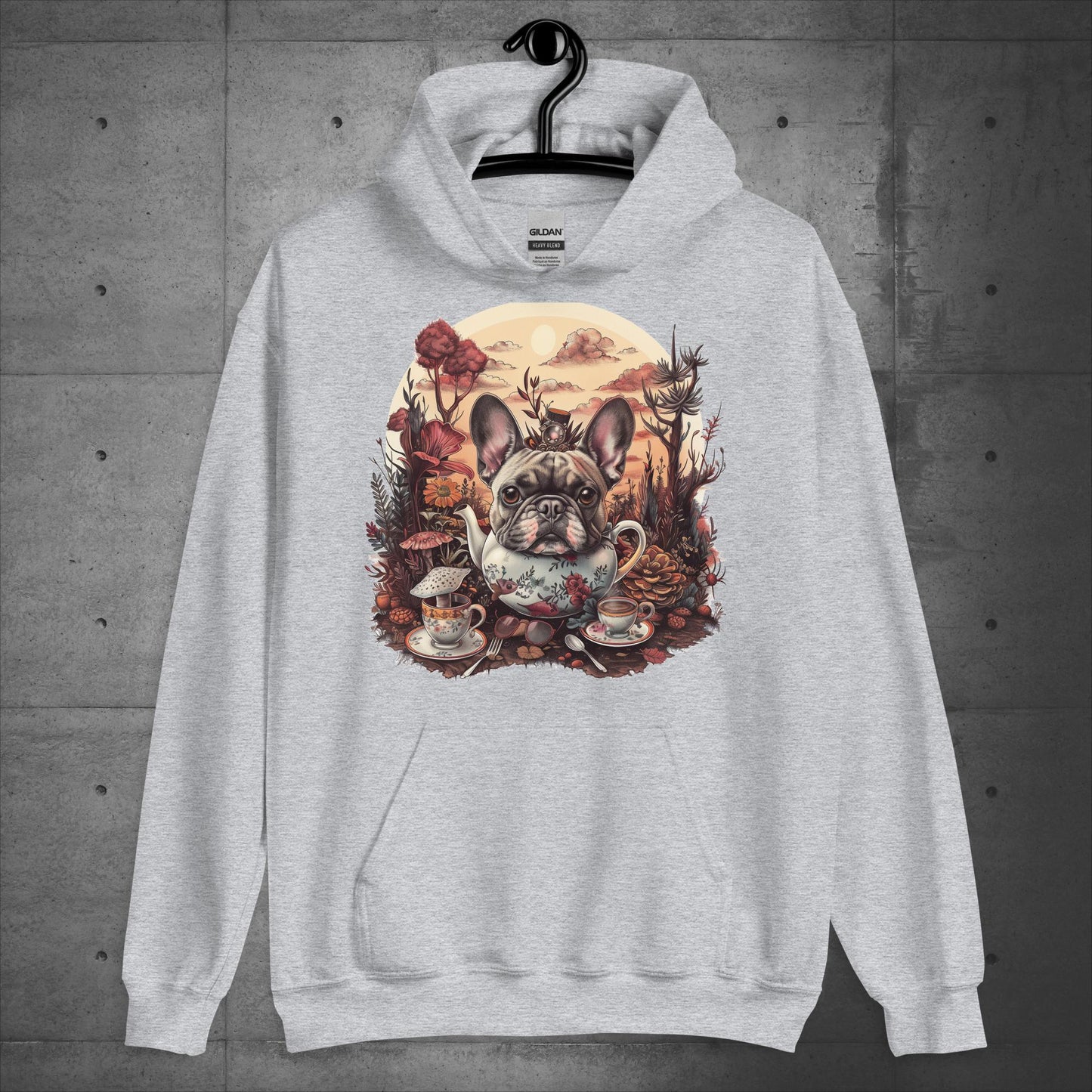 Tea Party Frenchie - Unisex Hoodie - Frenchie Emporium