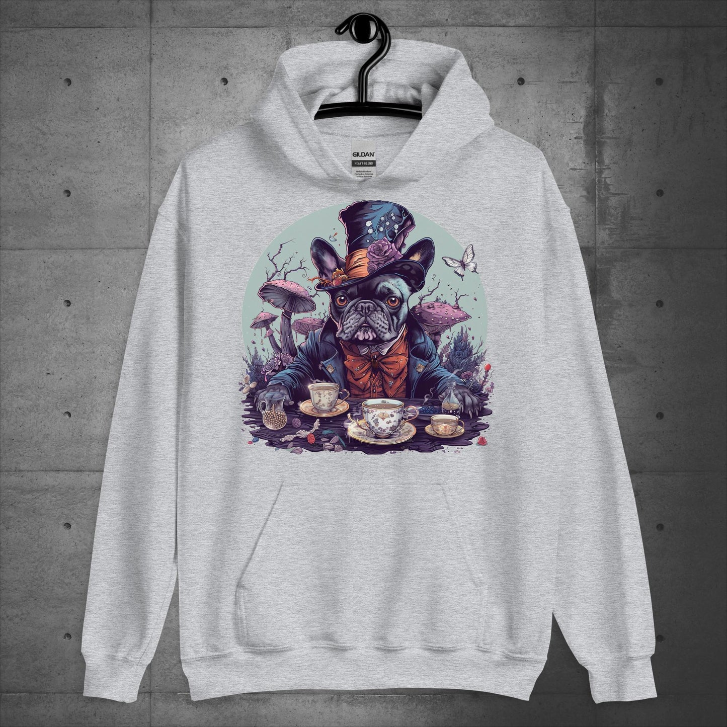 Frenchie Mad Hatter - Unisex Hoodie - Frenchie Emporium
