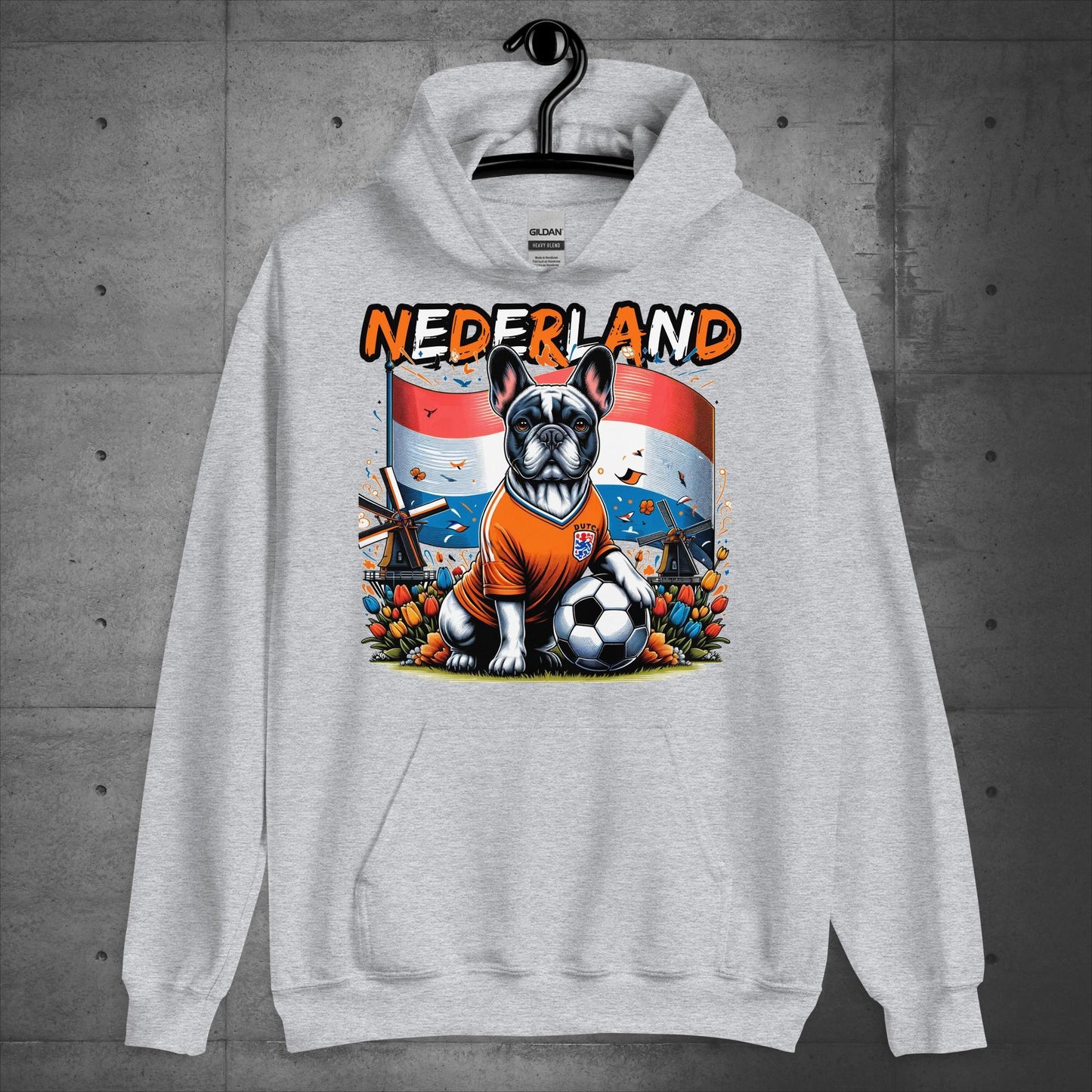 Frenchie Nederland Football Fan - Unisex Hoodie - Frenchie Emporium