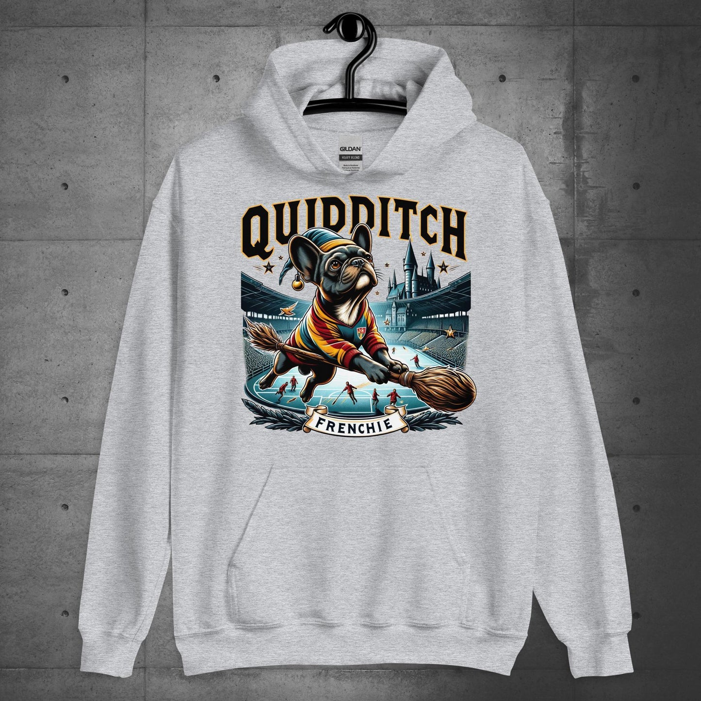 Unisex "Quidditch Frenchie" Hoodie - Frenchie Emporium