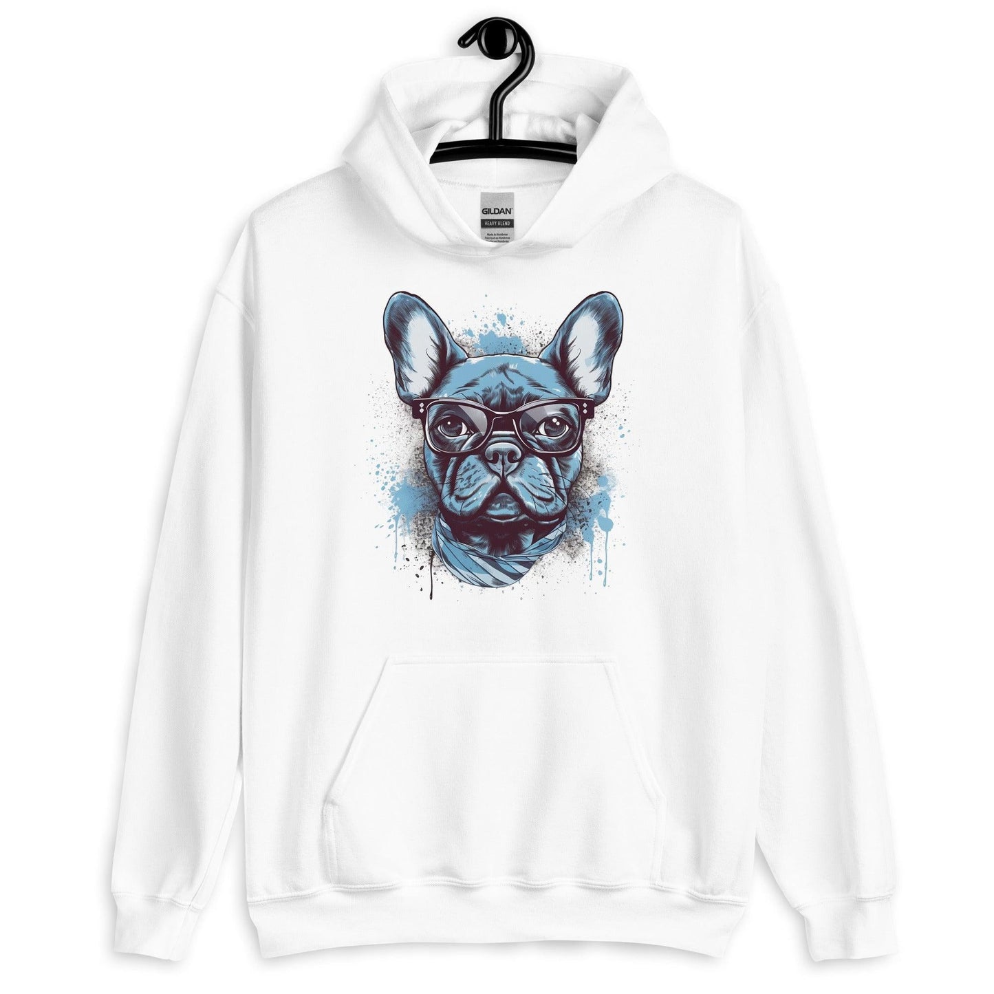 Hipster Frenchie - Unisex Hoodie - Frenchie Emporium