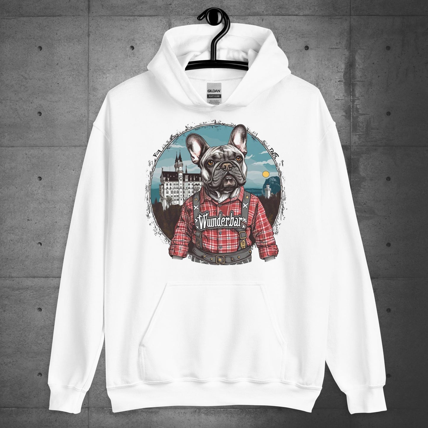 Wunderbar Frenchie in Lederhosen Unisex Hoodie - Frenchie Emporium