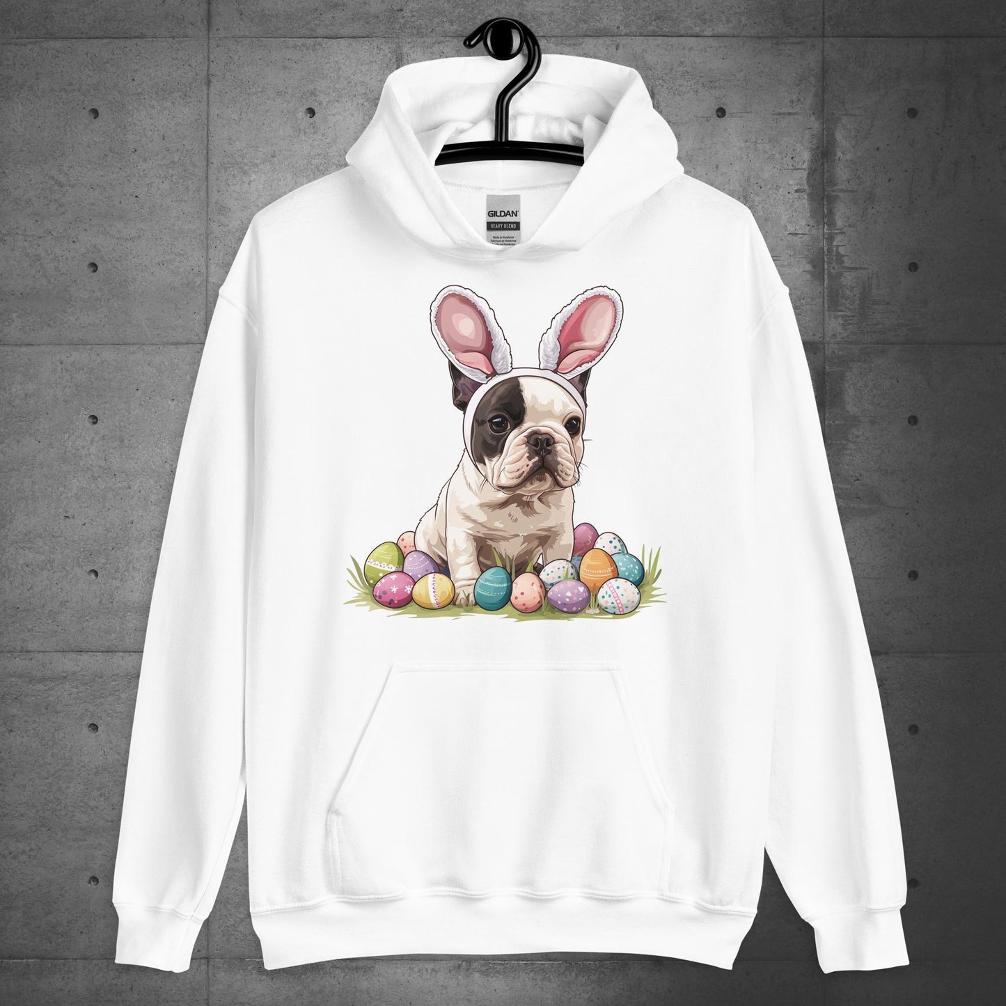 Frenchie Easter Bunny Bliss Unisex Hoodie - Frenchie Emporium