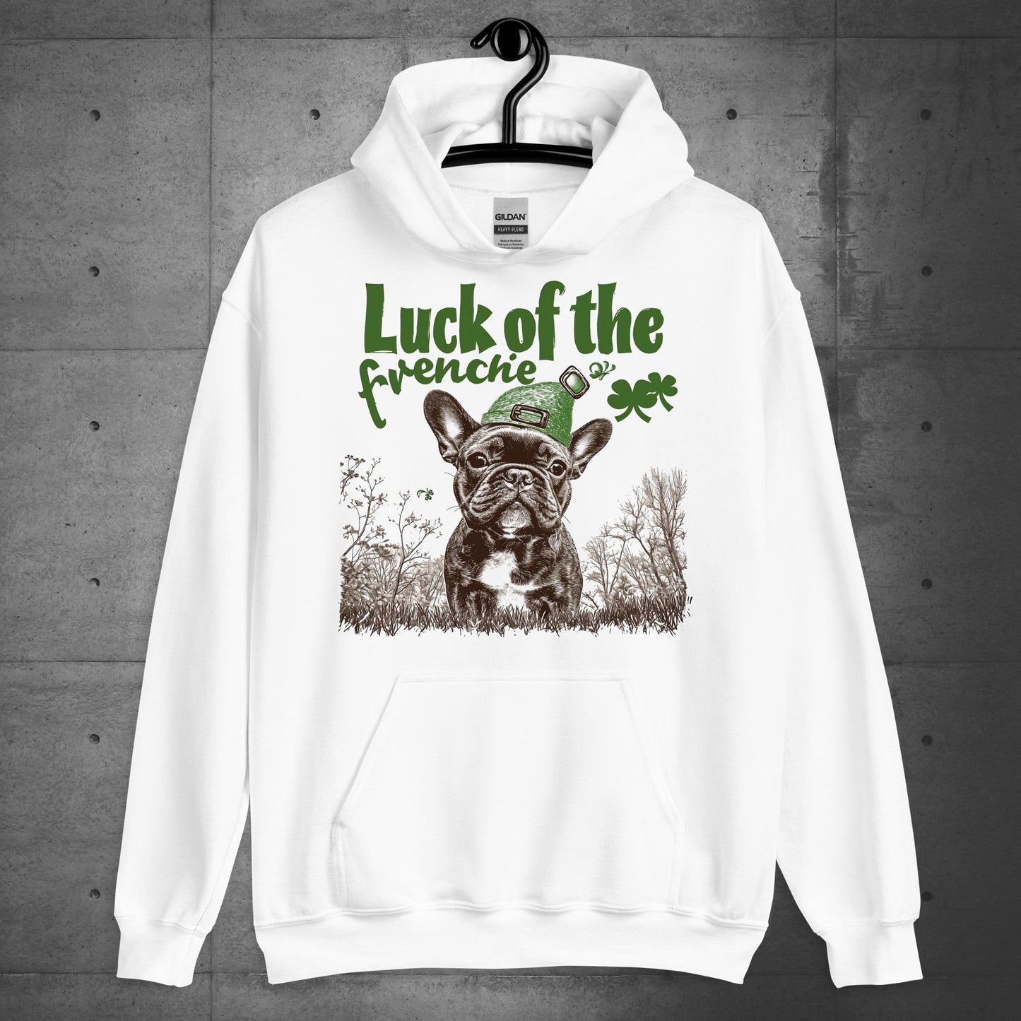 Luck of the Paw-rish Frenchie Unisex Hoodie - Frenchie Emporium