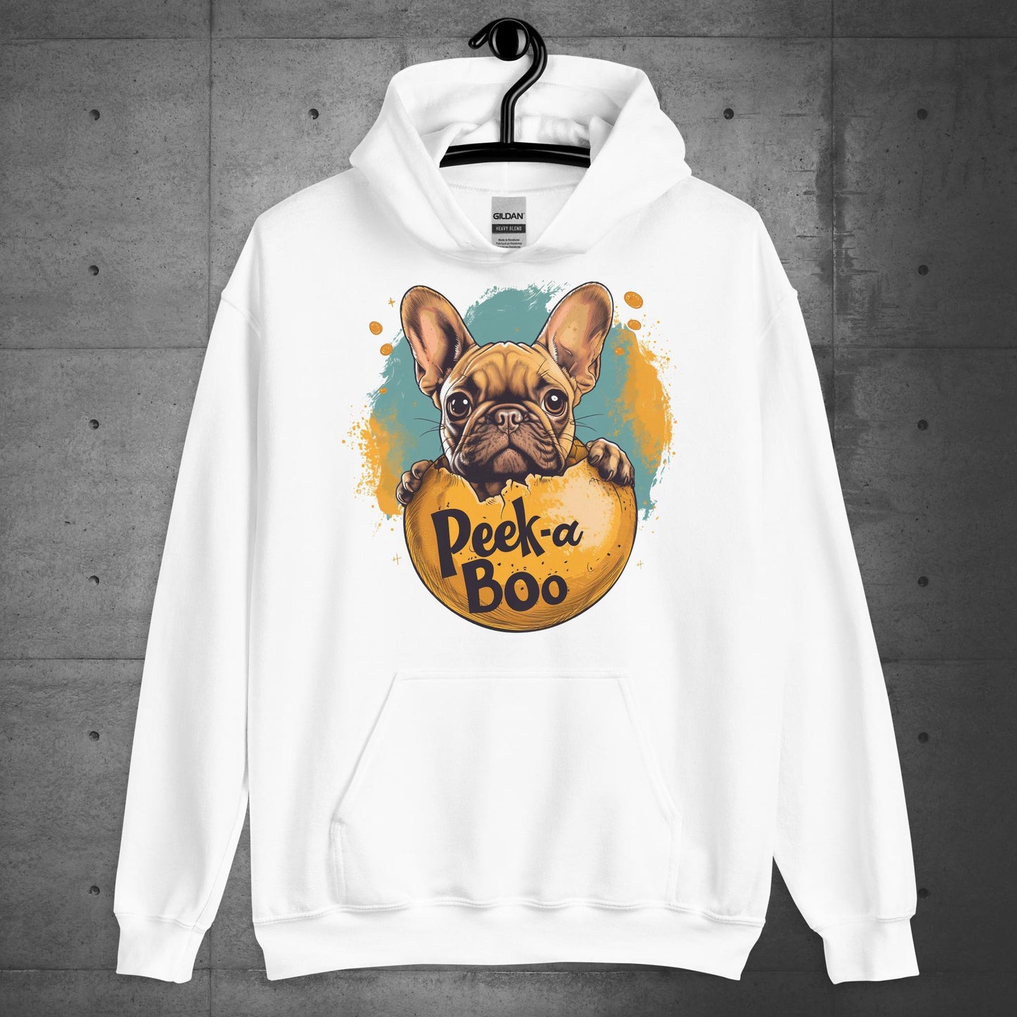 "Peek-a-Boo Frenchie" - Unisex Hoodie - Frenchie Emporium