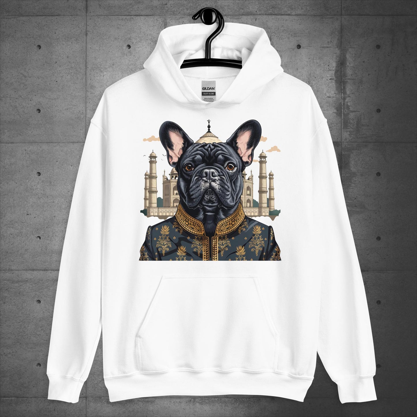 Enchanting Taj Mahal Frenchie Unisex Hoodie - Frenchie Emporium