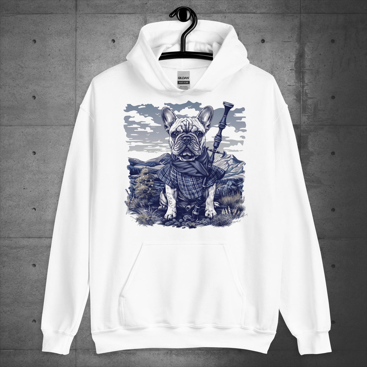 Tartan Highland Frenchie - Unisex Hoodie - Frenchie Emporium