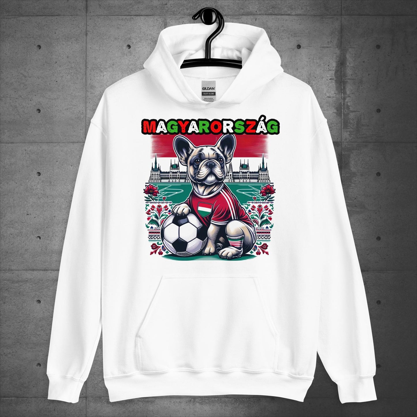 Frenchie Magyarország Football Fan - Unisex Hoodie - Frenchie Emporium