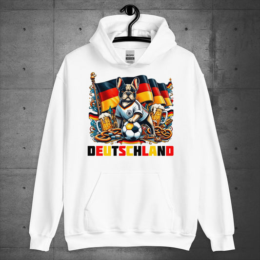 Frenchie Deutschland Football Fan - Unisex Hoodie - Frenchie Emporium