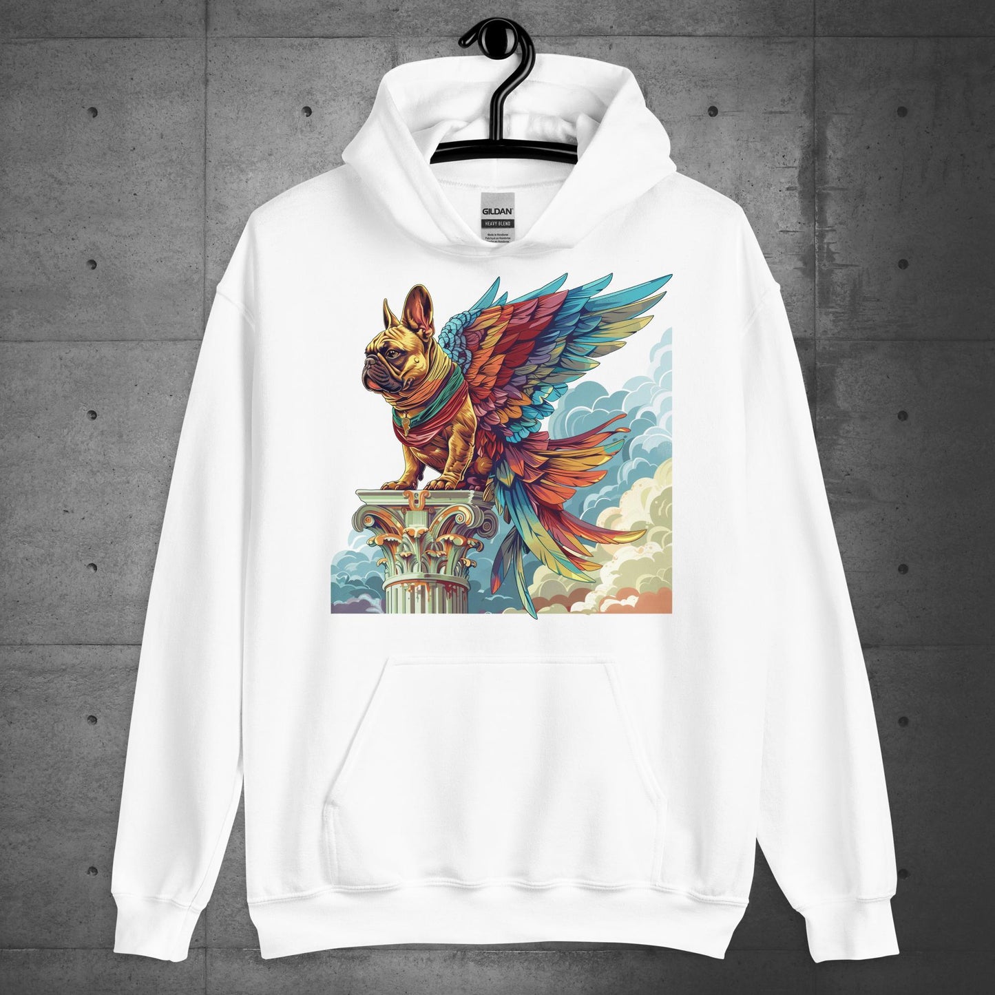 "Wings of Majesty" Frenchie Unisex Hoodie - Frenchie Emporium