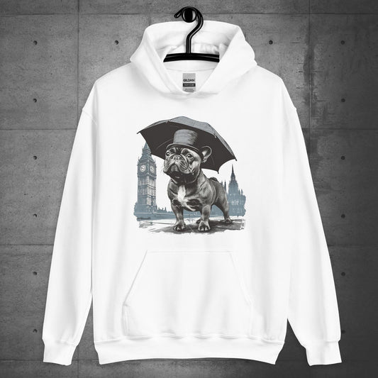 Paw-sitivly British Frenchie - Unisex Hoodie - Frenchie Emporium