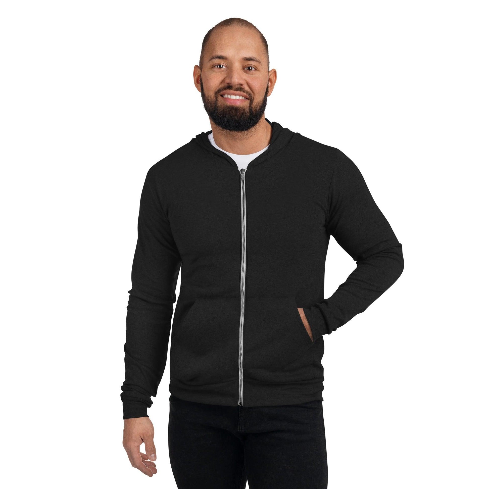 Frenchie Joker Villainous Unisex Zip Hoodie - black - Frenchie Emporium