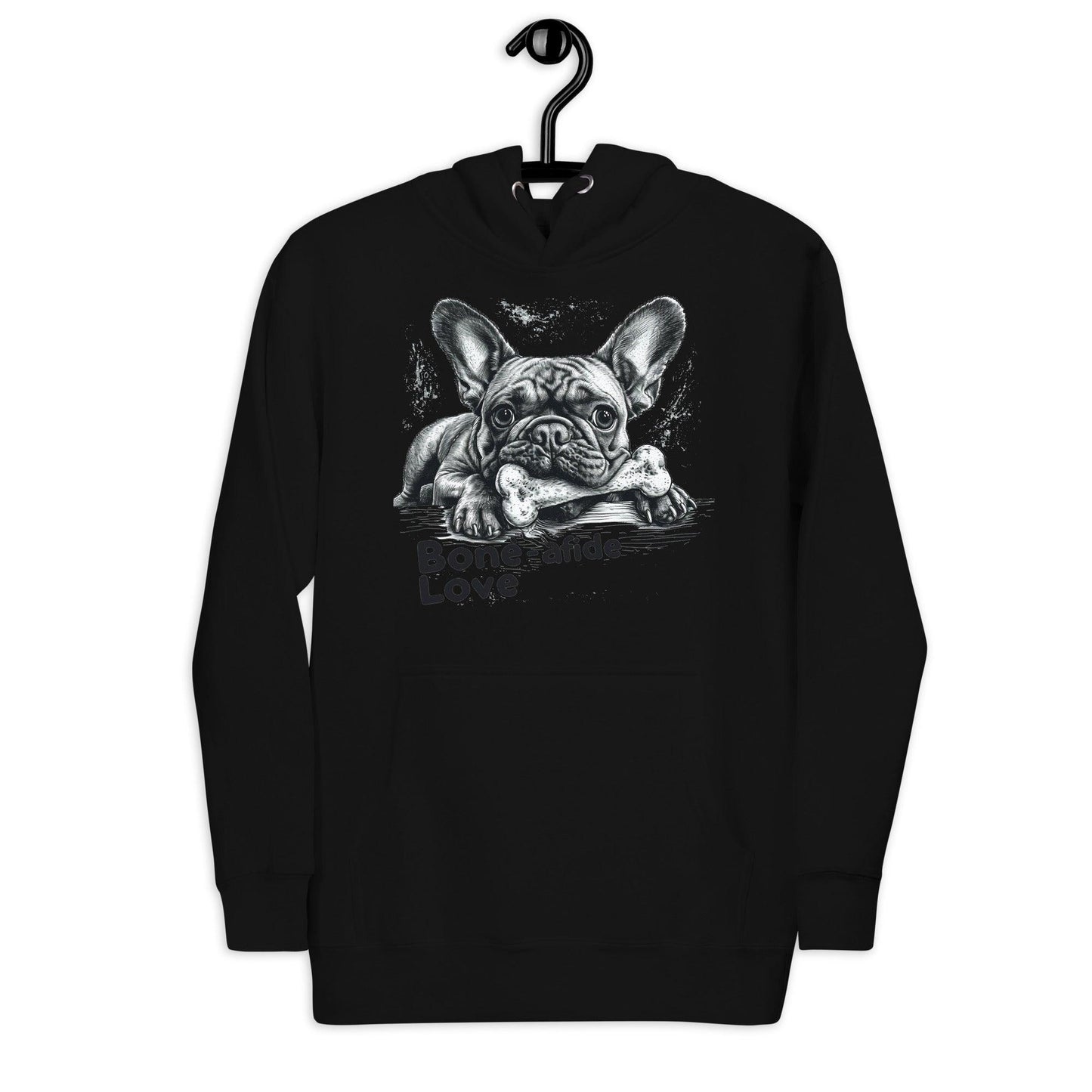 "Bone-afide Love" Unisex Hoodie - Frenchie Emporium