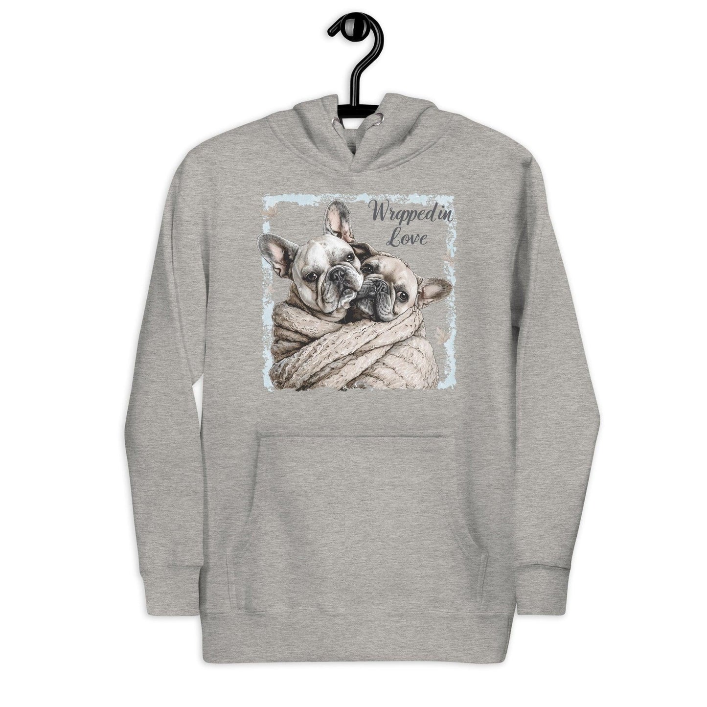 Wrapped in Love" Unisex Hoodie - Frenchie Emporium
