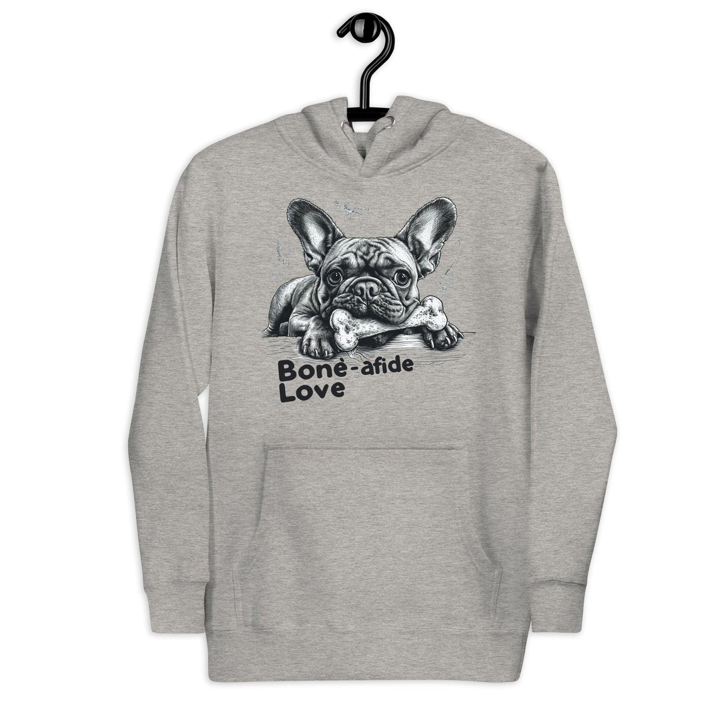 "Bone-afide Love" Unisex Hoodie - Frenchie Emporium