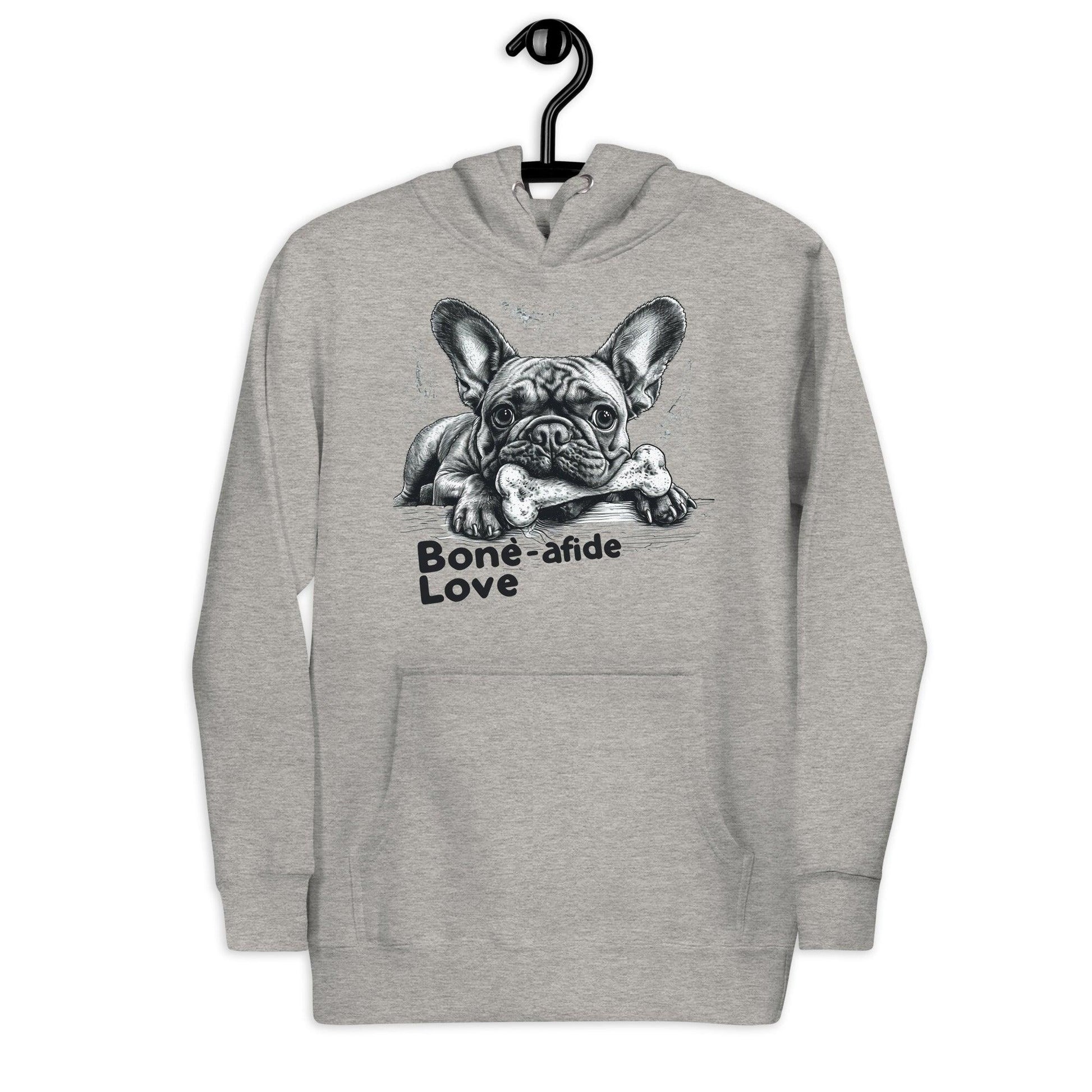"Bone-afide Love" Unisex Hoodie - Frenchie Emporium