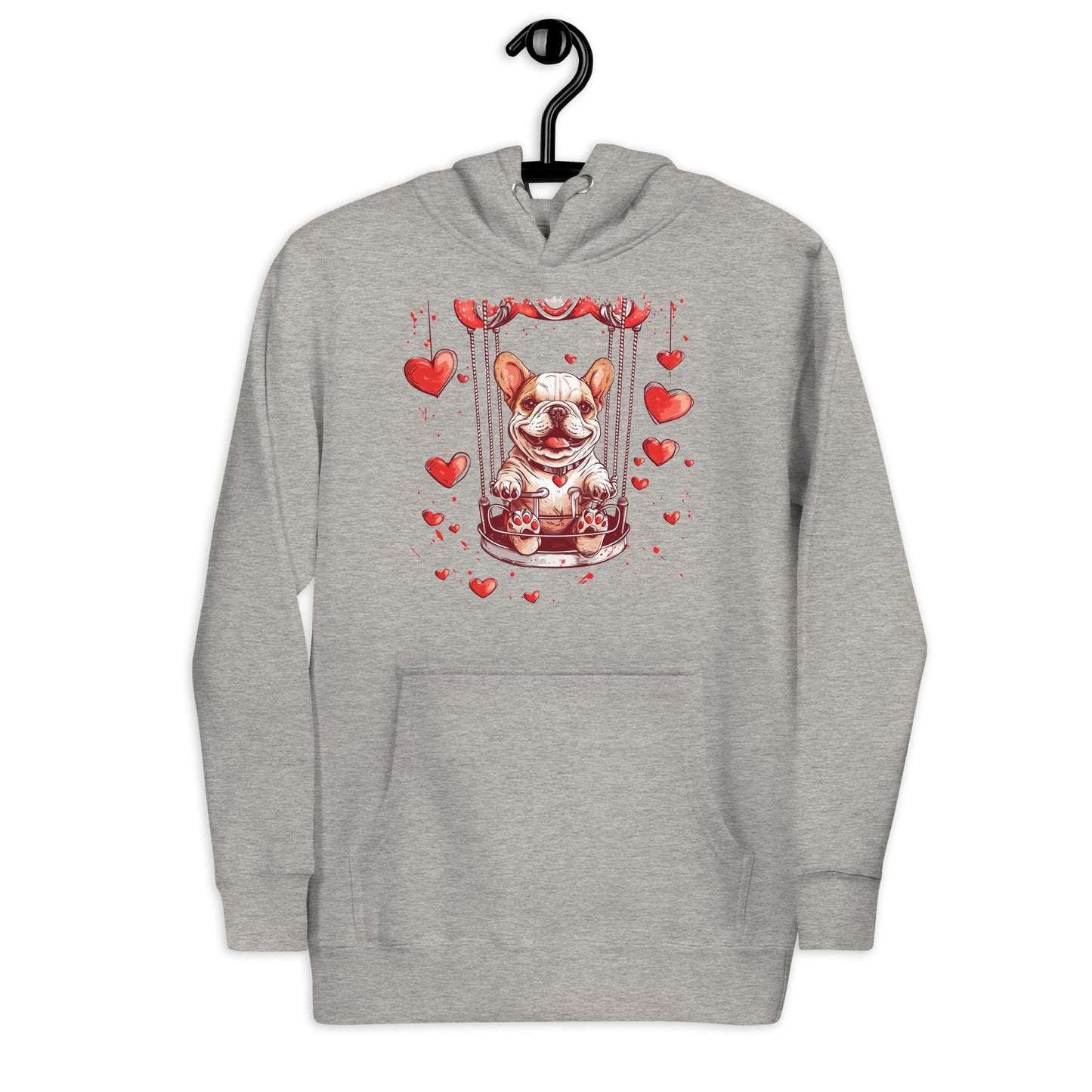 "Swinging Hearts" Unisex Hoodie - Frenchie Emporium