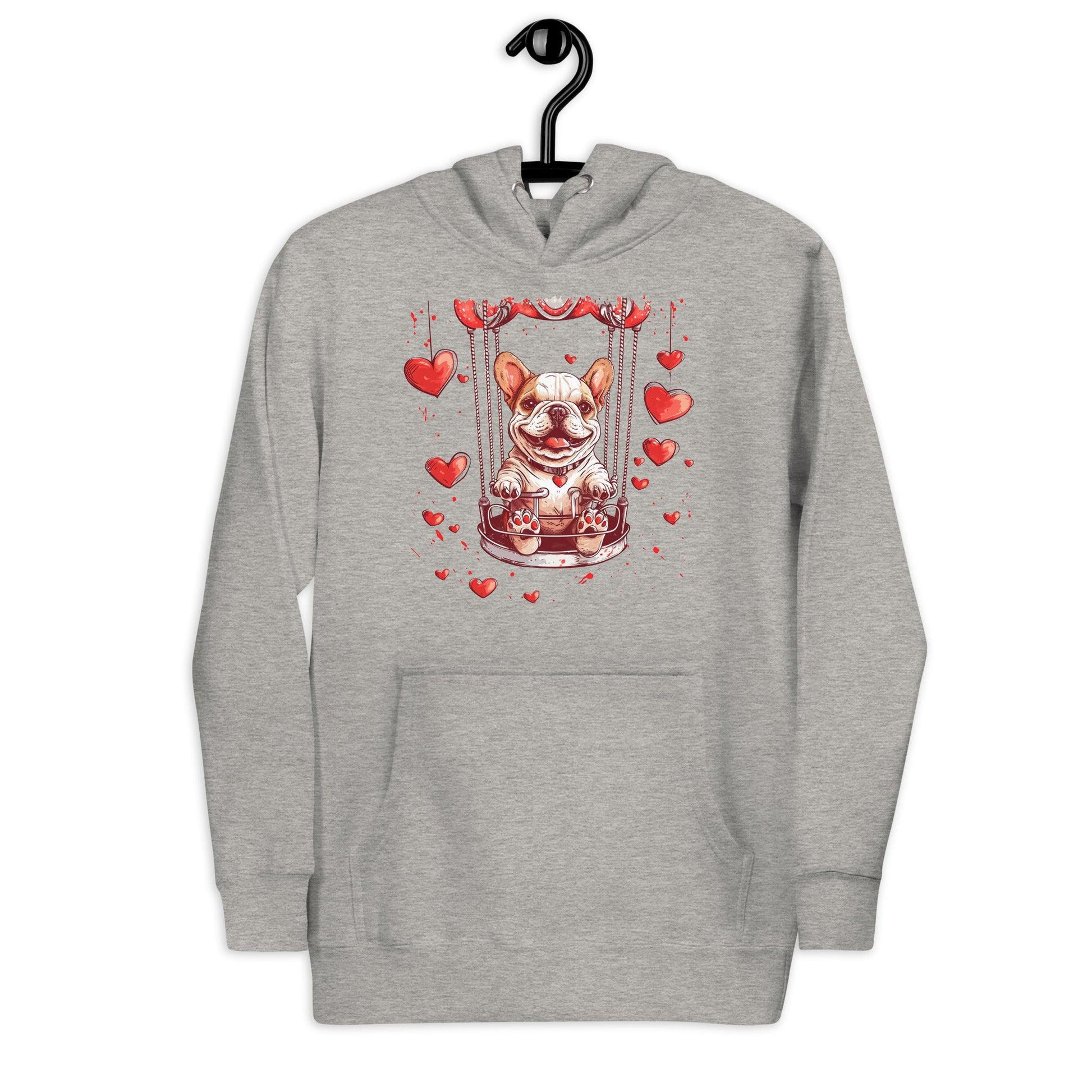 "Swinging Hearts" Unisex Hoodie - Frenchie Emporium