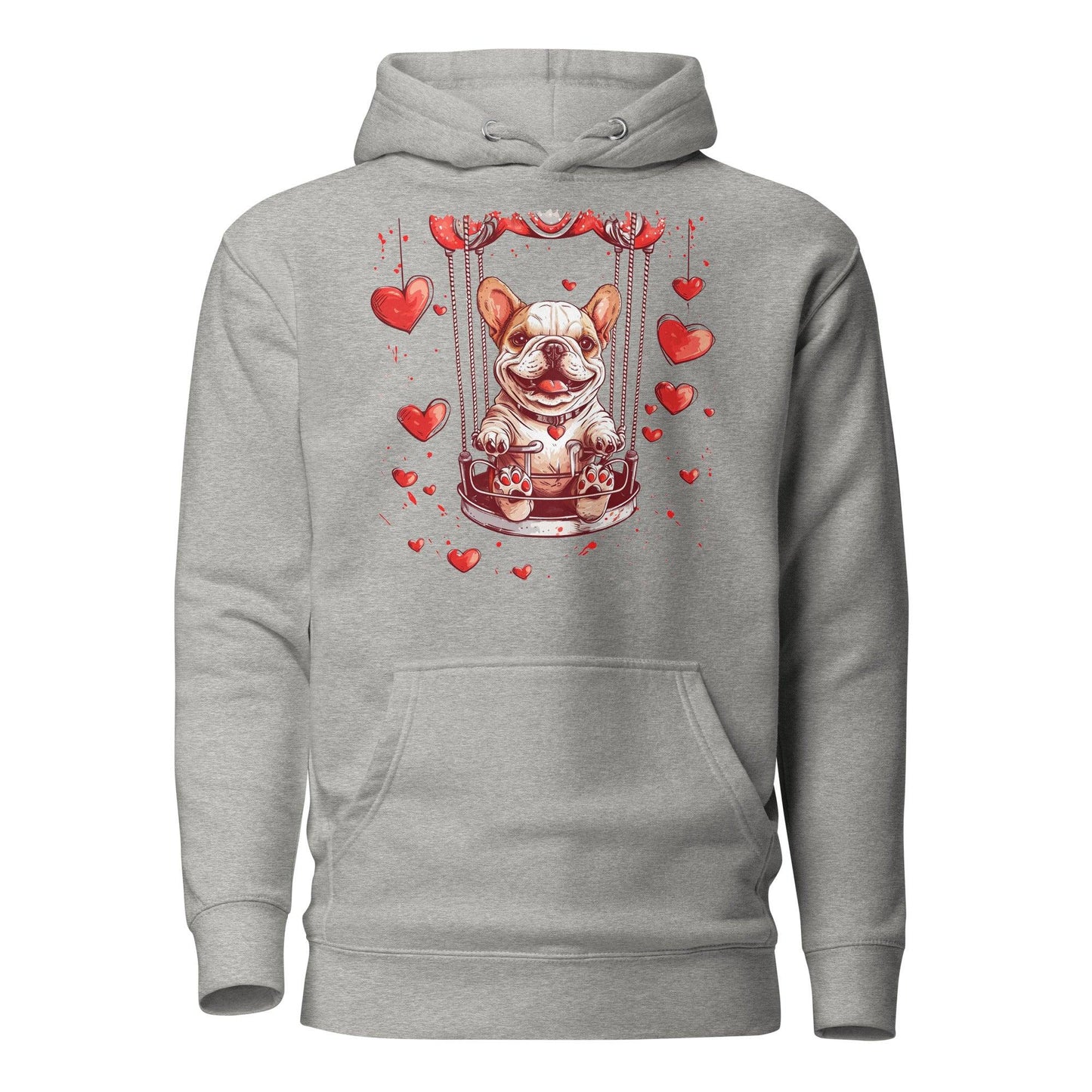 "Swinging Hearts" Unisex Hoodie - Frenchie Emporium
