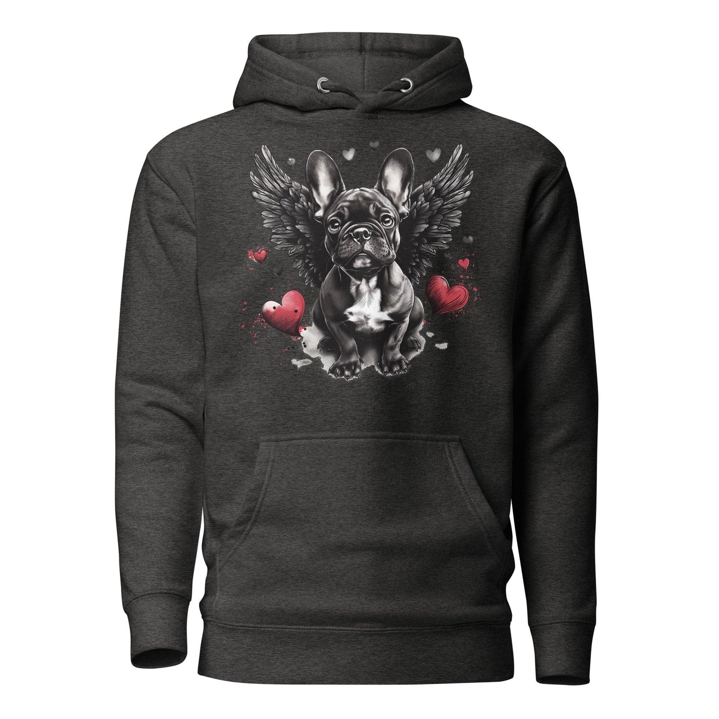 "Heavenly Hearts Frenchie" - Unisex Hoodie - Frenchie Emporium