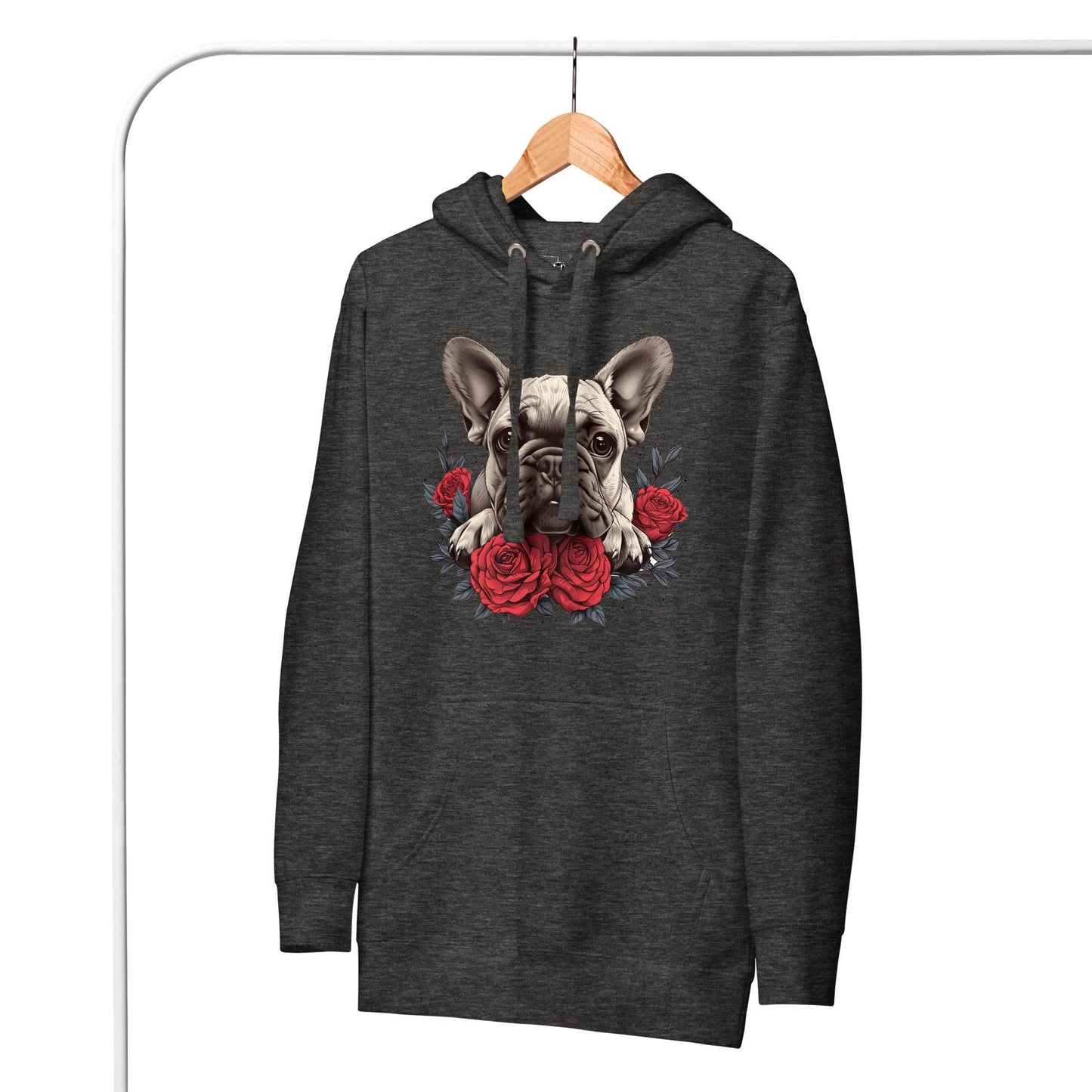 "Rosy Gaze Frenchie" - Unisex Hoodie - Frenchie Emporium