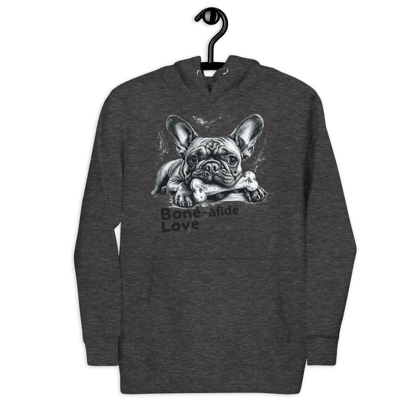 "Bone-afide Love" Unisex Hoodie - Frenchie Emporium