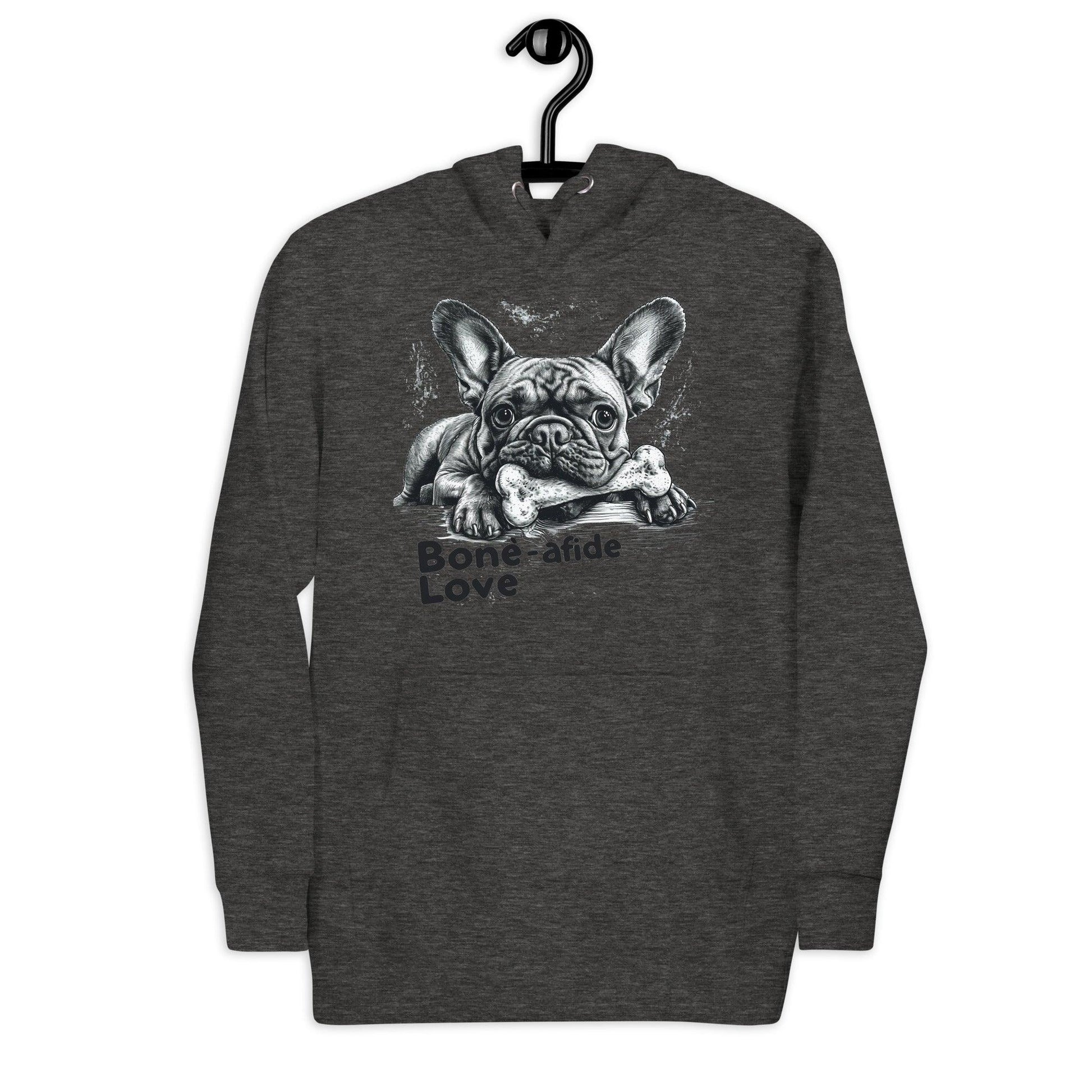 "Bone-afide Love" Unisex Hoodie - Frenchie Emporium