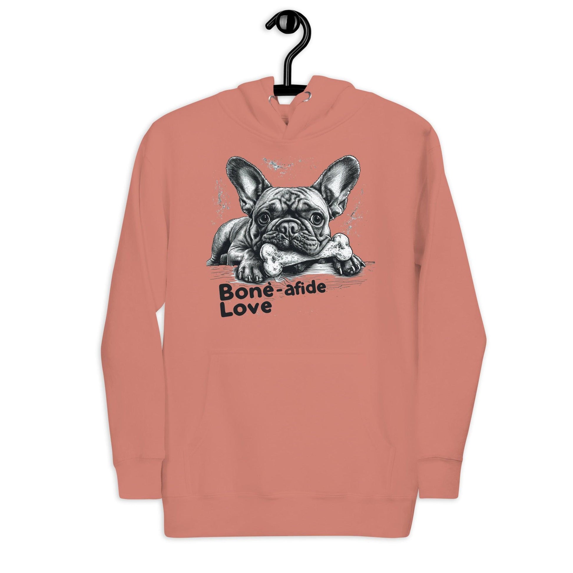 "Bone-afide Love" Unisex Hoodie - Frenchie Emporium
