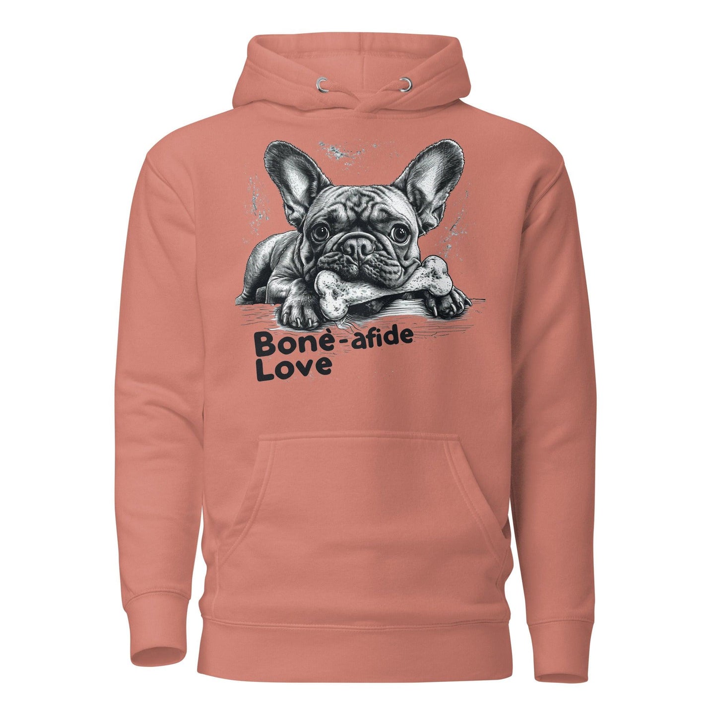 "Bone-afide Love" Unisex Hoodie - Frenchie Emporium