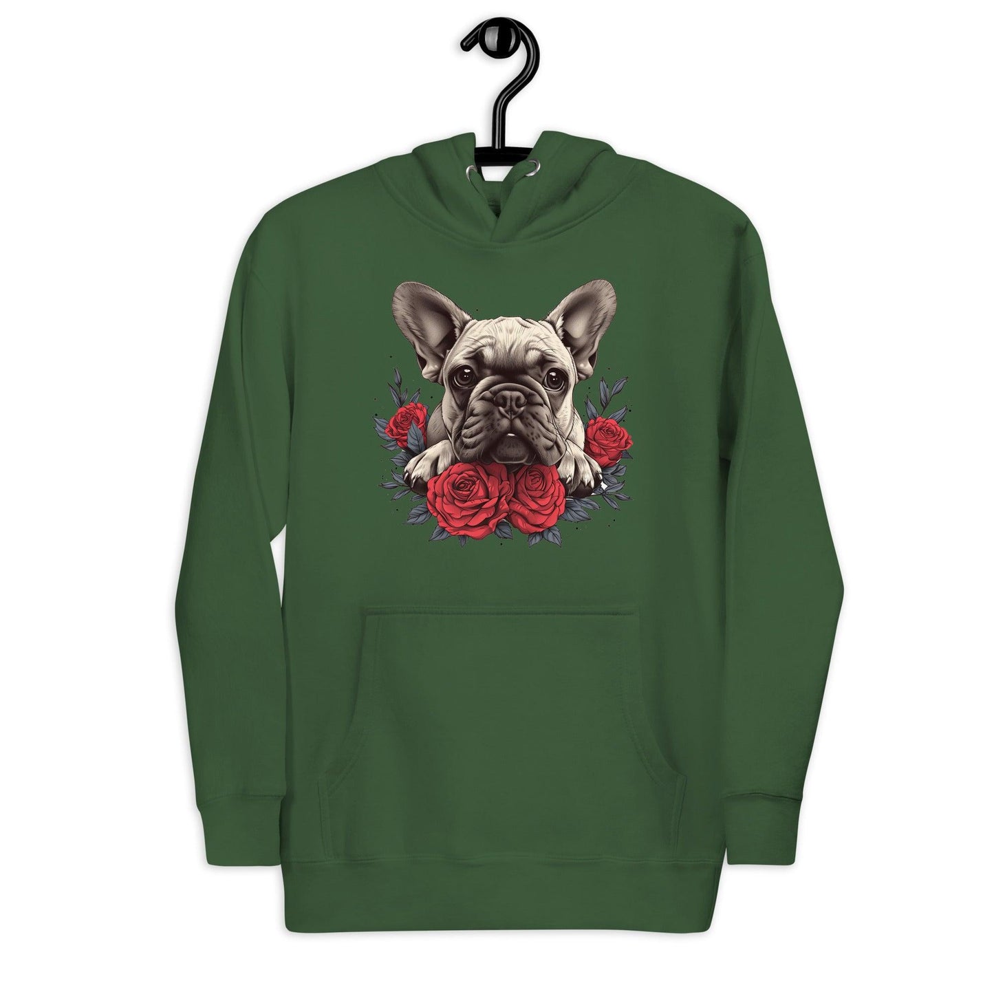 "Rosy Gaze Frenchie" - Unisex Hoodie - Frenchie Emporium