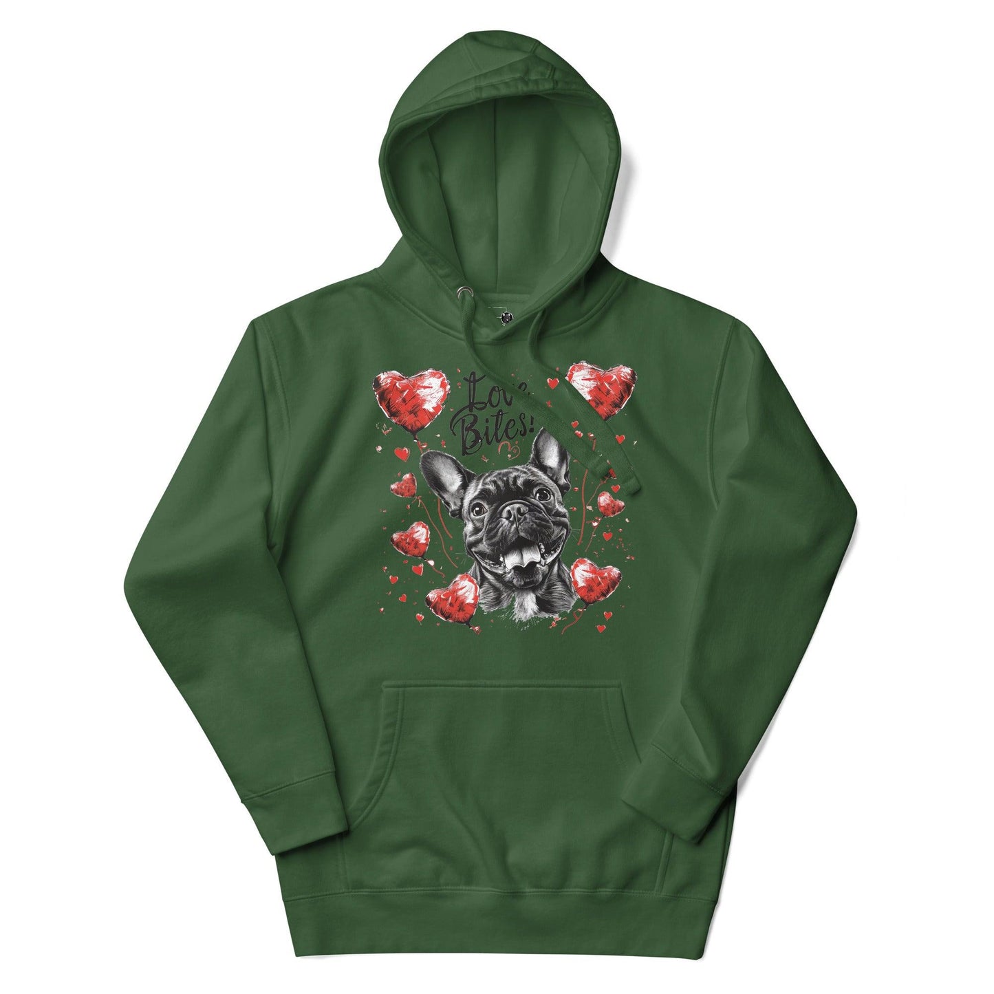 "Love Bites!"- Unisex Hoodie - Frenchie Emporium