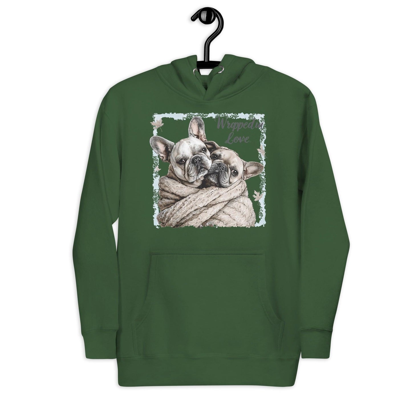 Wrapped in Love" Unisex Hoodie - Frenchie Emporium