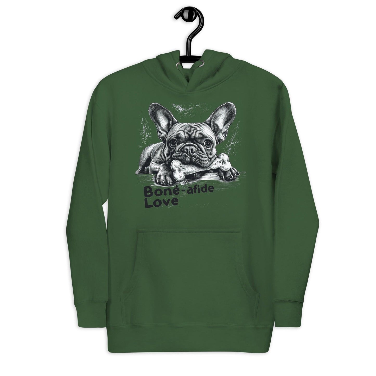 "Bone-afide Love" Unisex Hoodie - Frenchie Emporium