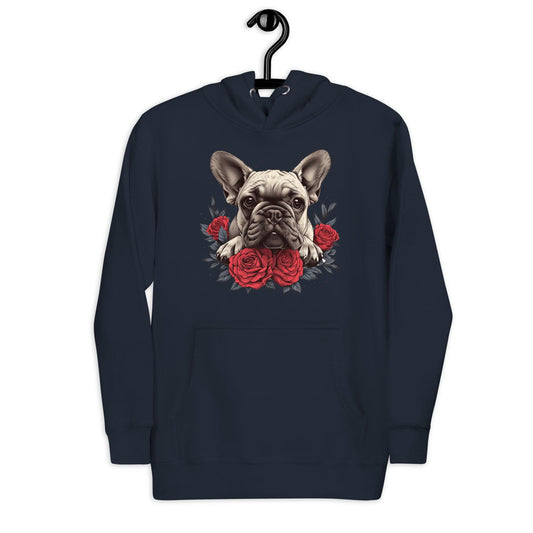 "Rosy Gaze Frenchie" - Unisex Hoodie - Frenchie Emporium