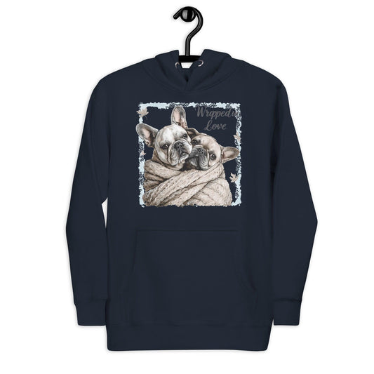Wrapped in Love" Unisex Hoodie - Frenchie Emporium