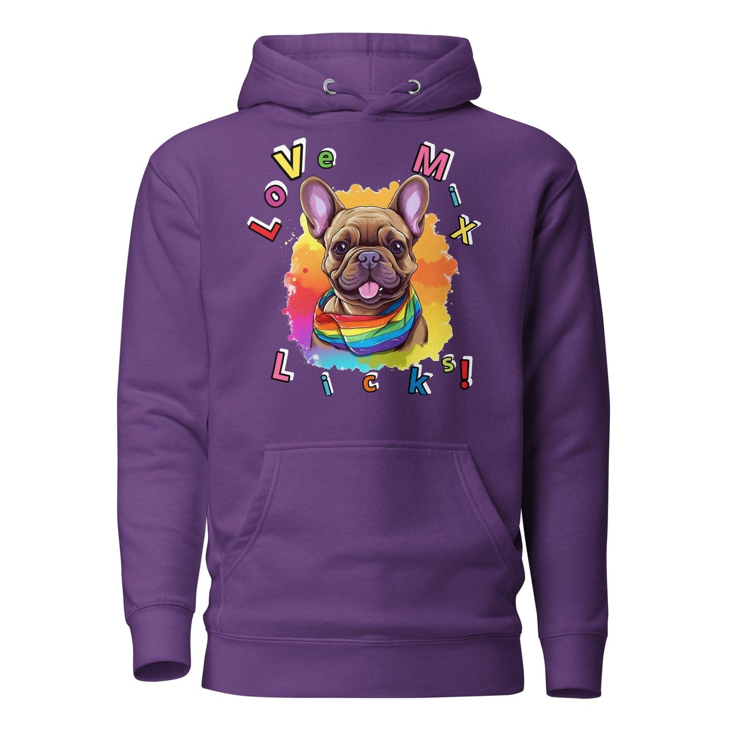 Frenchie Pride "Love, Mix, Licks" Hoodie - Frenchie Emporium