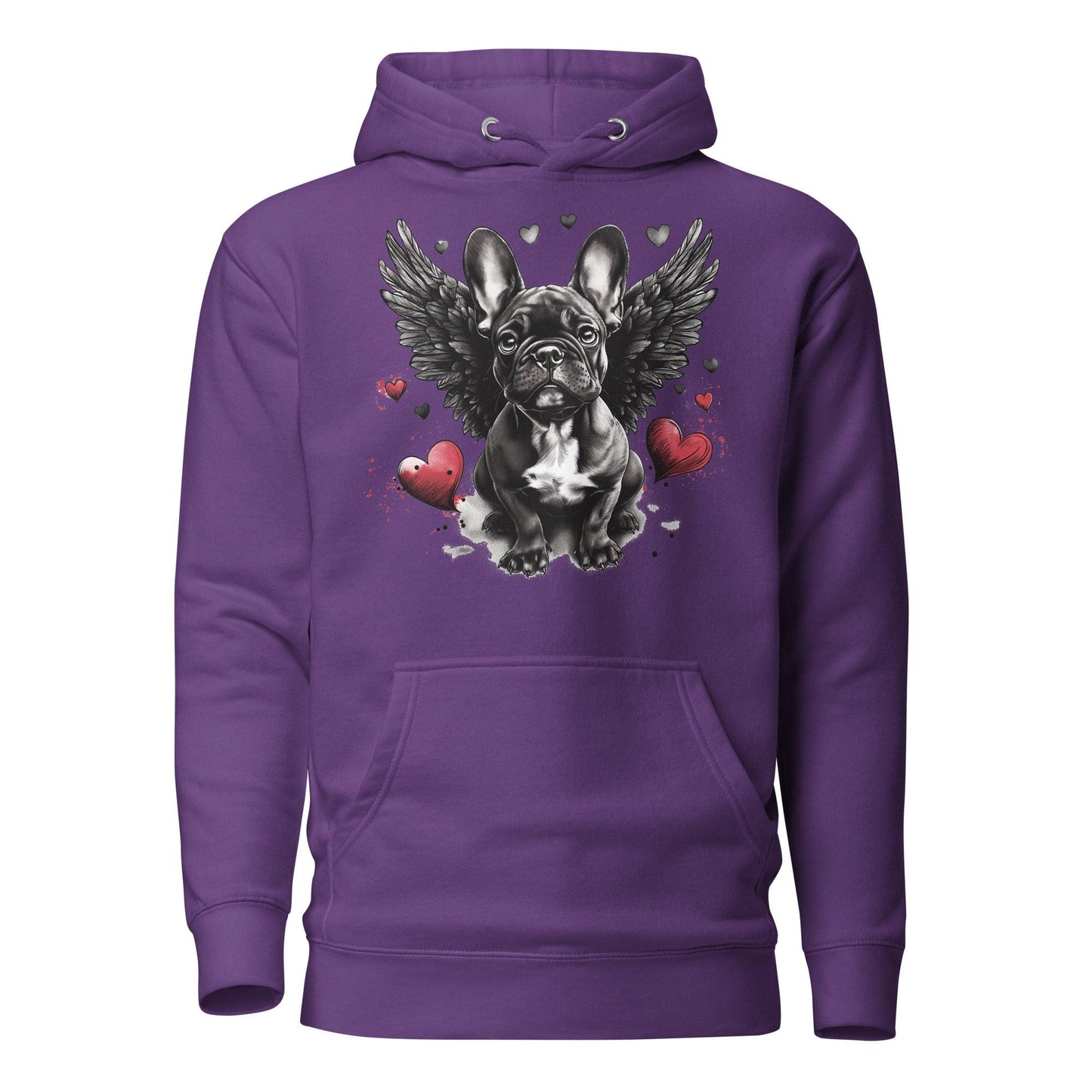 "Heavenly Hearts Frenchie" - Unisex Hoodie - Frenchie Emporium