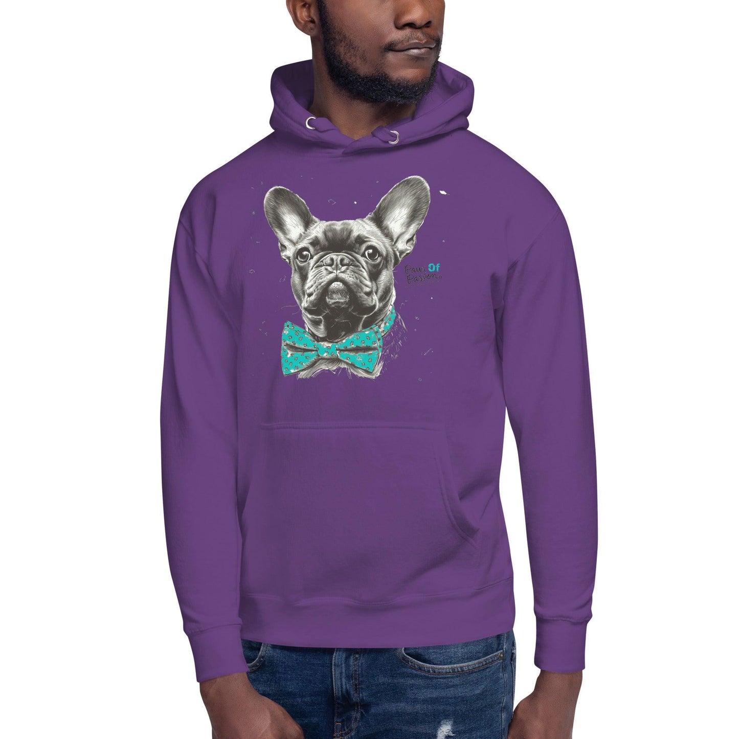 "Paws of Passion" Unisex Hoodie - Frenchie Emporium