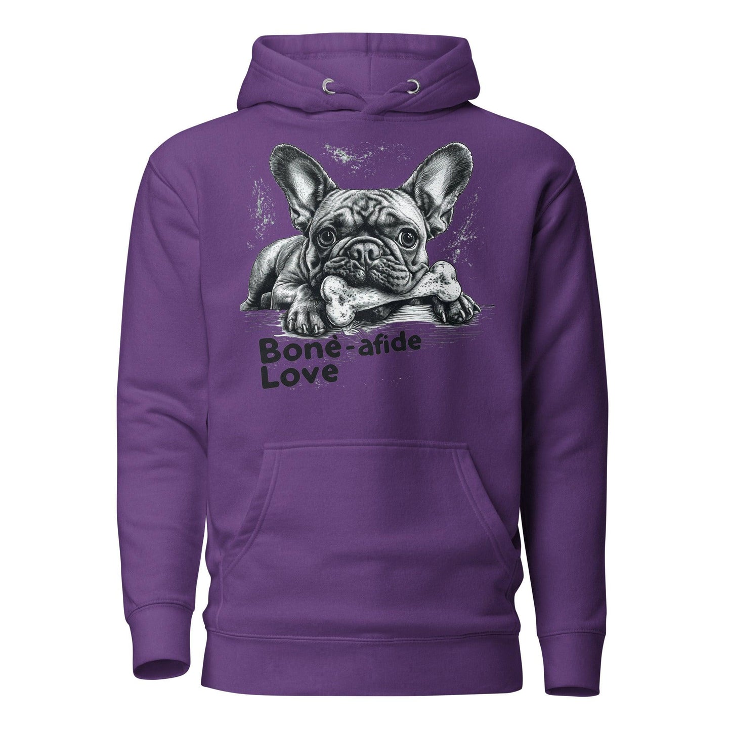 "Bone-afide Love" Unisex Hoodie - Frenchie Emporium