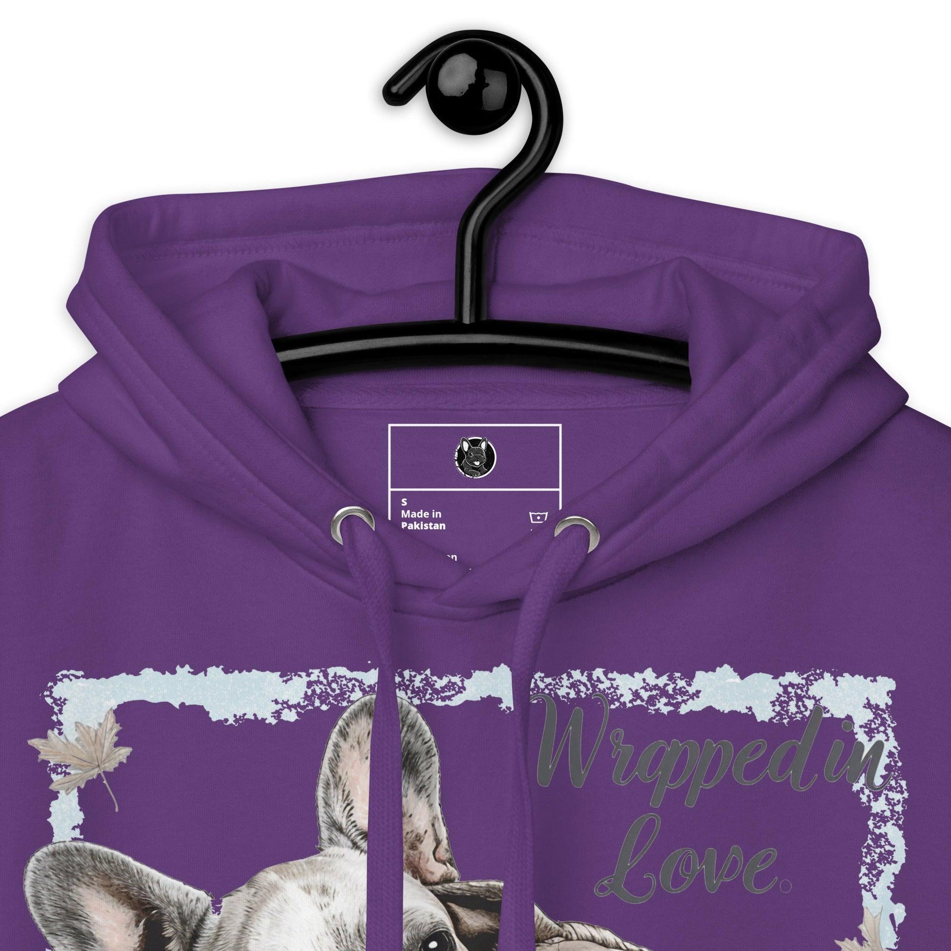 Wrapped in Love" Unisex Hoodie - Frenchie Emporium