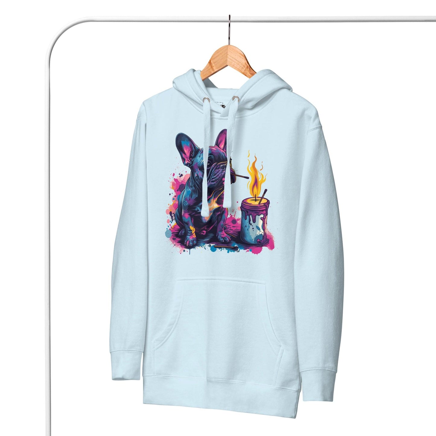 "Light My Fire French Bulldog" - Unisex Hoodie - Frenchie Emporium