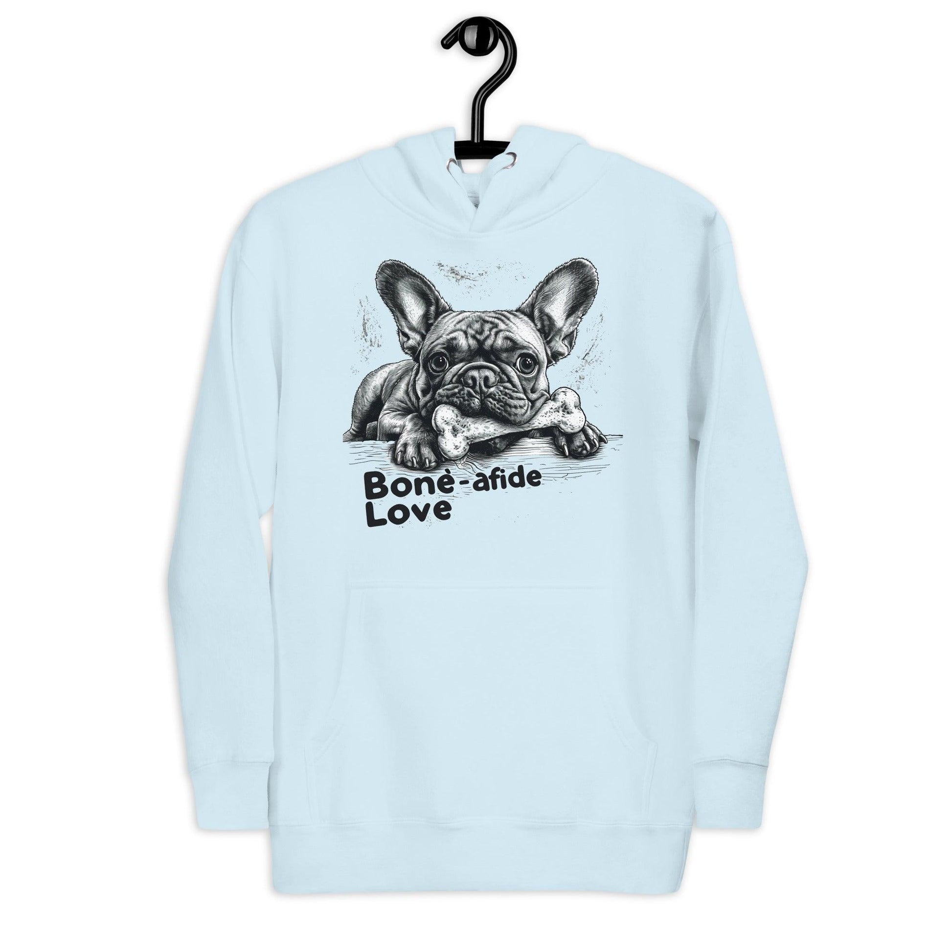 "Bone-afide Love" Unisex Hoodie - Frenchie Emporium
