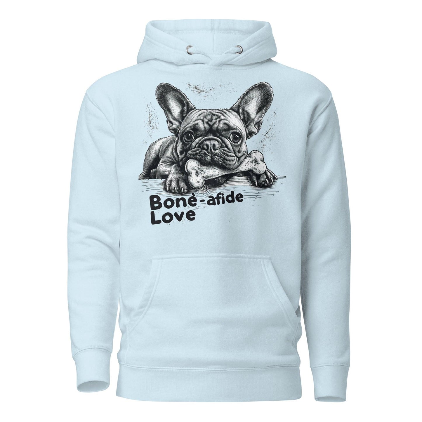 "Bone-afide Love" Unisex Hoodie - Frenchie Emporium