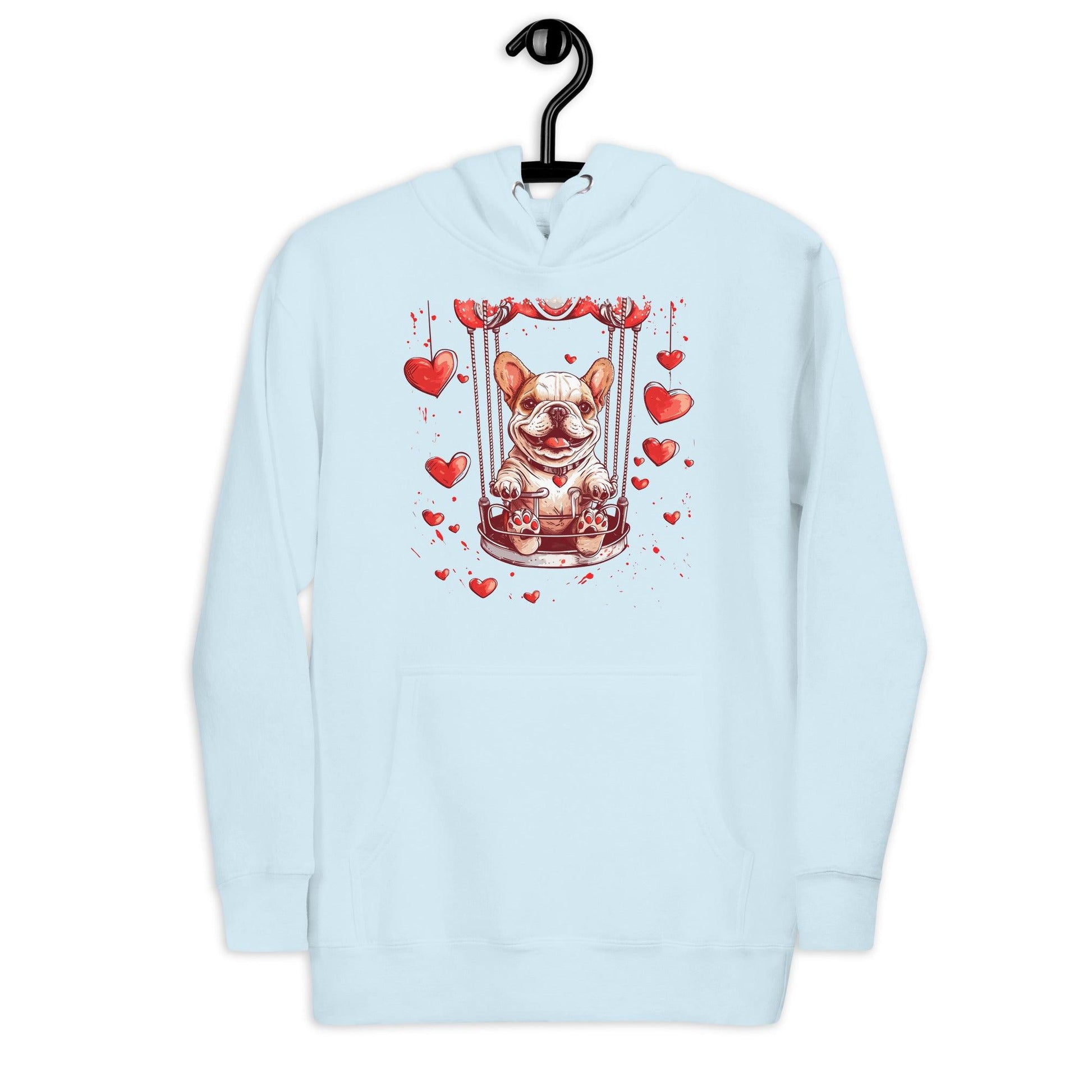 "Swinging Hearts" Unisex Hoodie - Frenchie Emporium