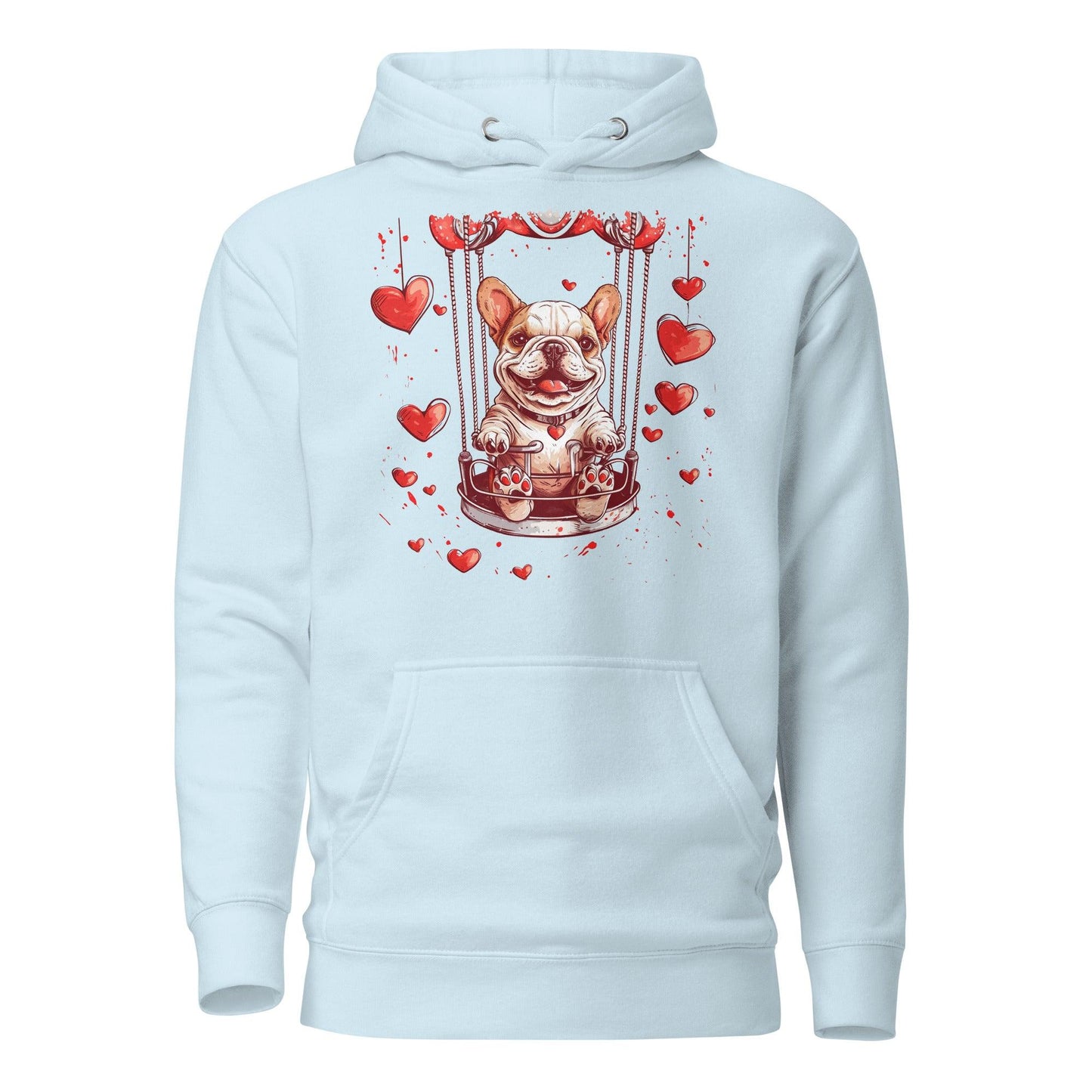 "Swinging Hearts" Unisex Hoodie - Frenchie Emporium