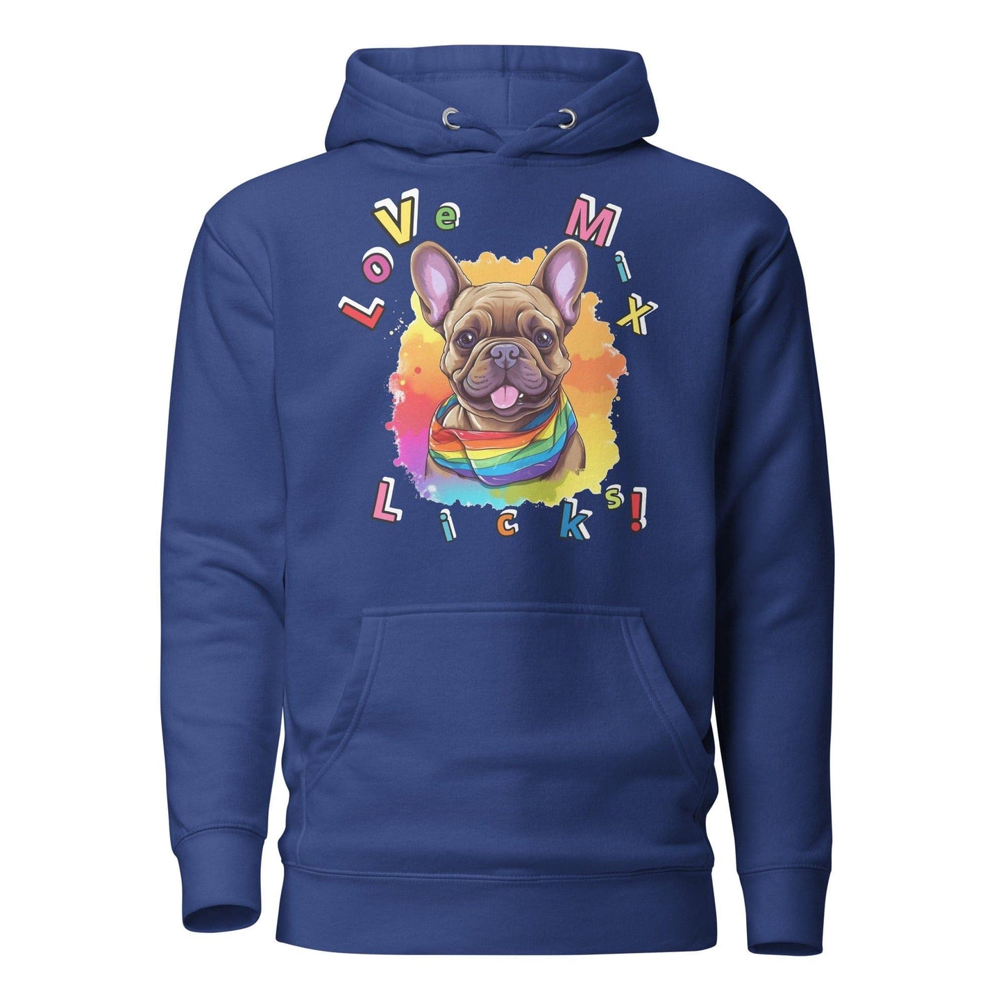Frenchie Pride "Love, Mix, Licks" Hoodie - Frenchie Emporium