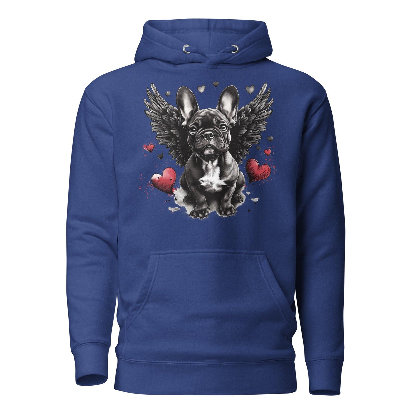 "Heavenly Hearts Frenchie" - Unisex Hoodie - Frenchie Emporium
