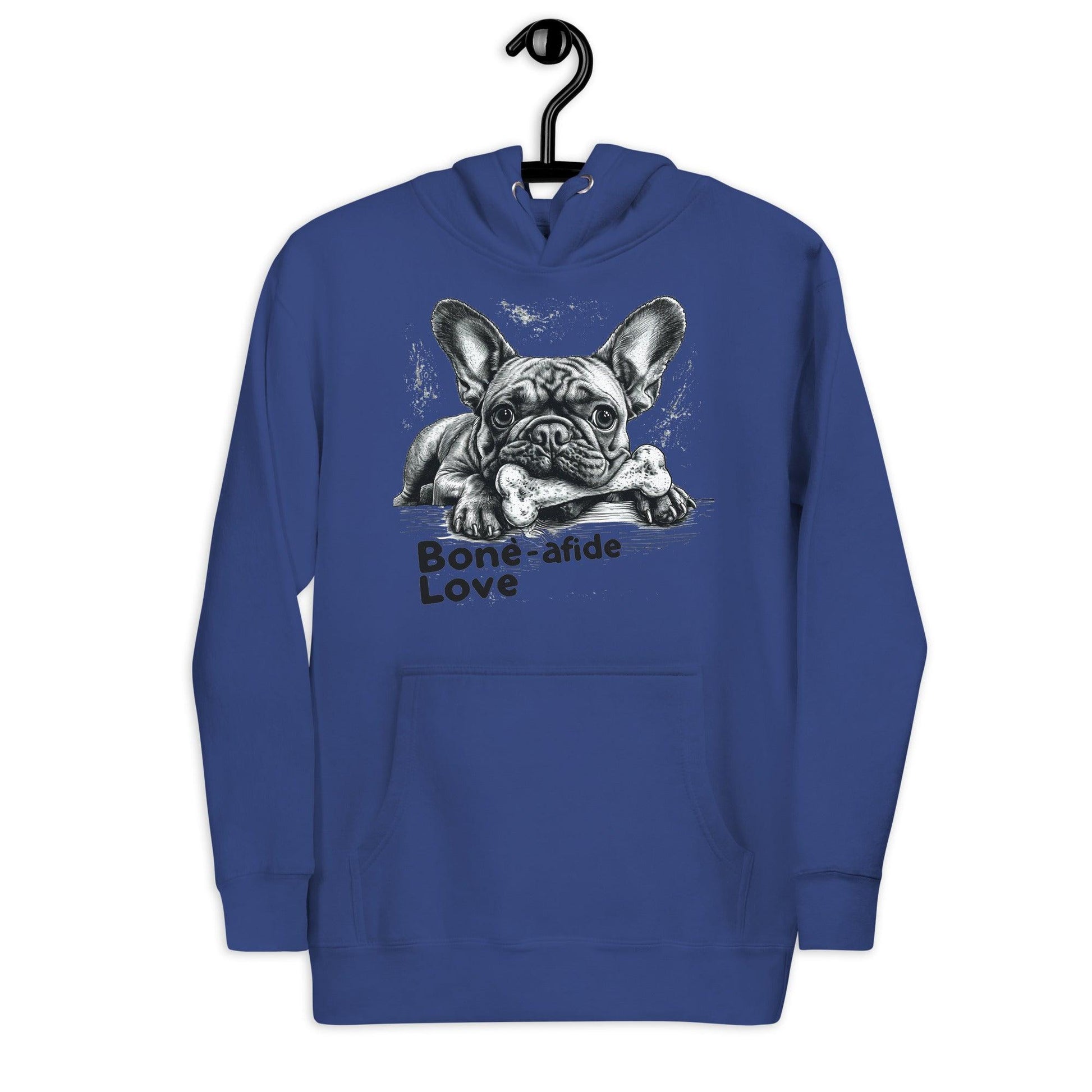 "Bone-afide Love" Unisex Hoodie - Frenchie Emporium