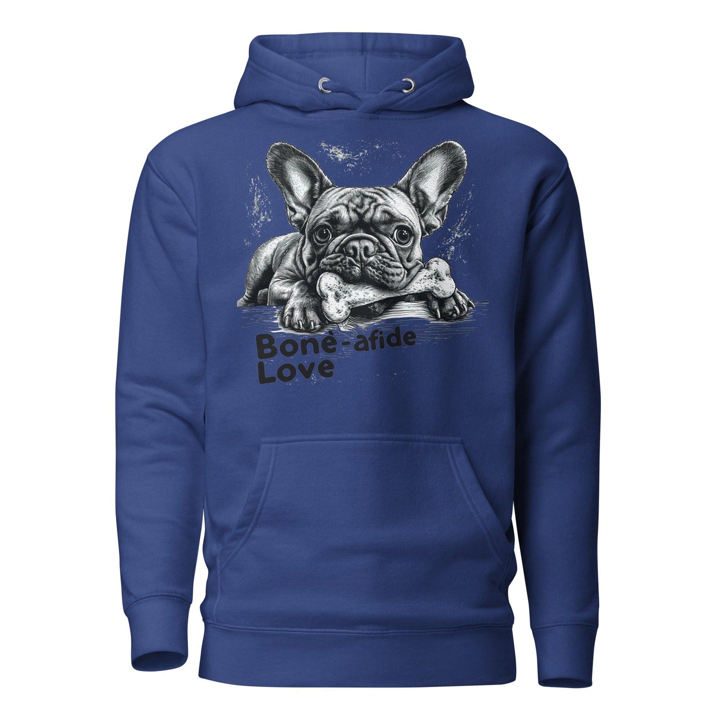 "Bone-afide Love" Unisex Hoodie - Frenchie Emporium